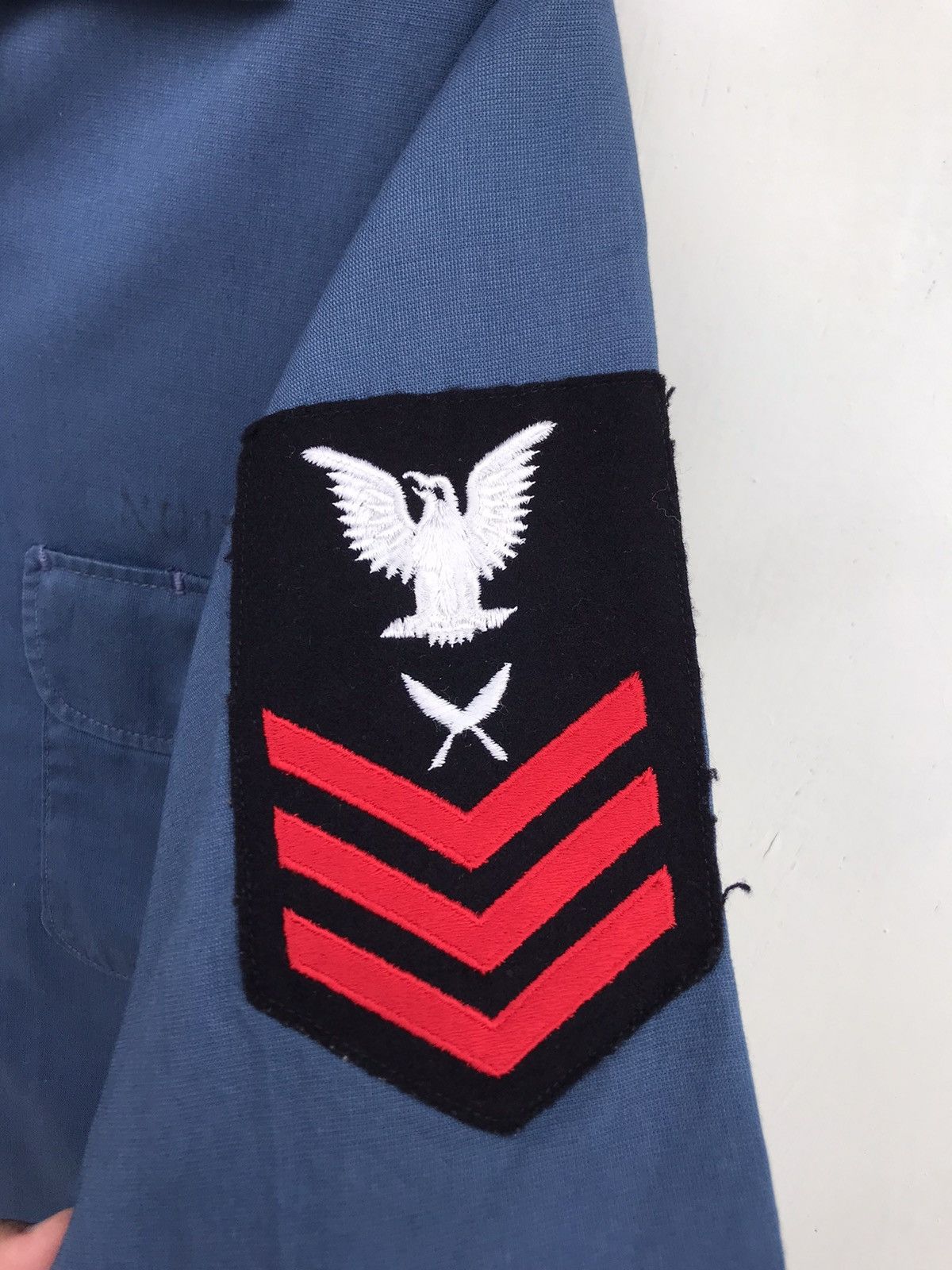Vintage Vintage First Class Petty Officer (E-6) US Navy Shirt Size US M / EU 48-50 / 2 - 6 Thumbnail
