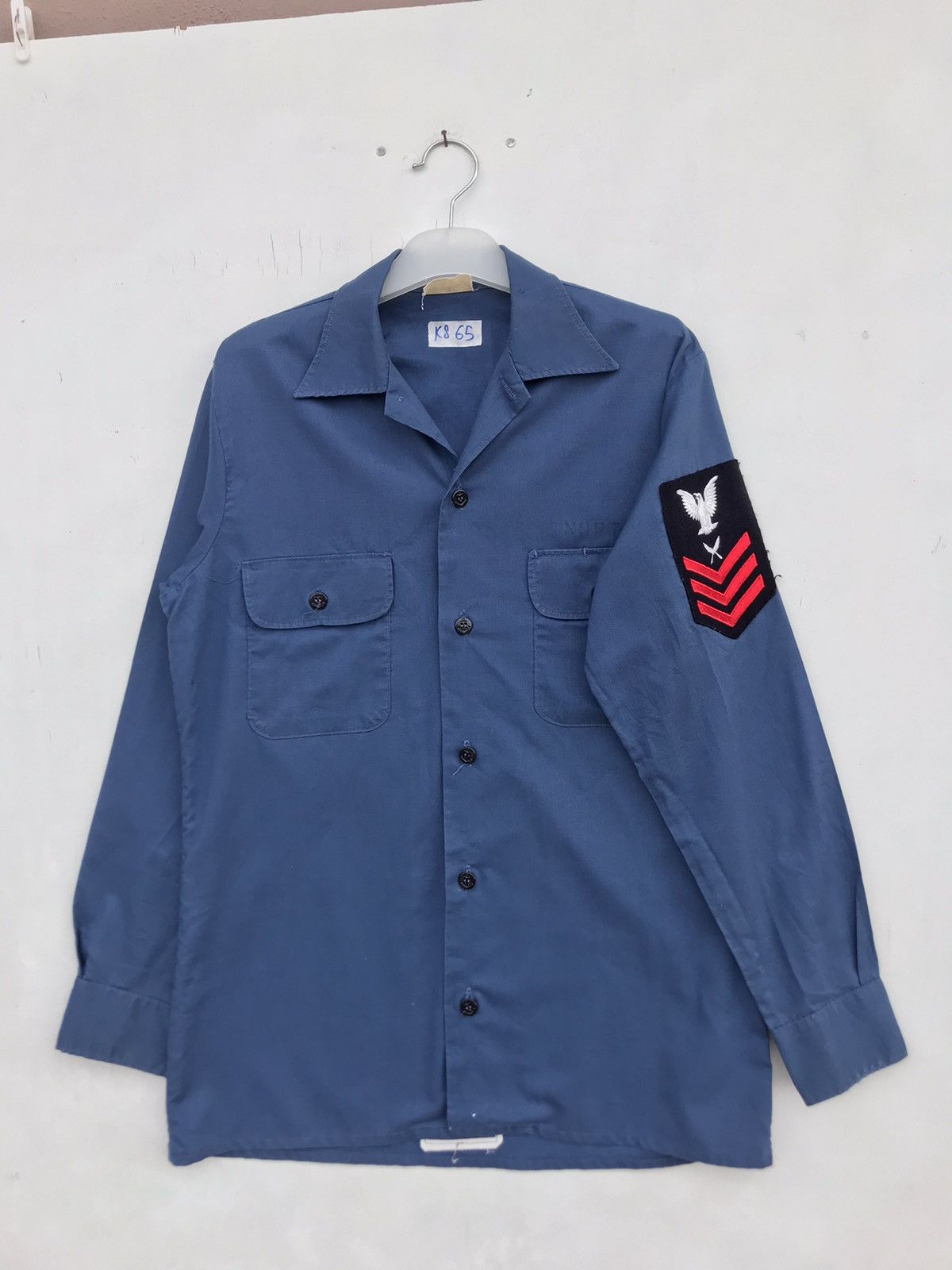 Vintage Vintage First Class Petty Officer (E-6) US Navy Shirt Size US M / EU 48-50 / 2 - 2 Thumbnail