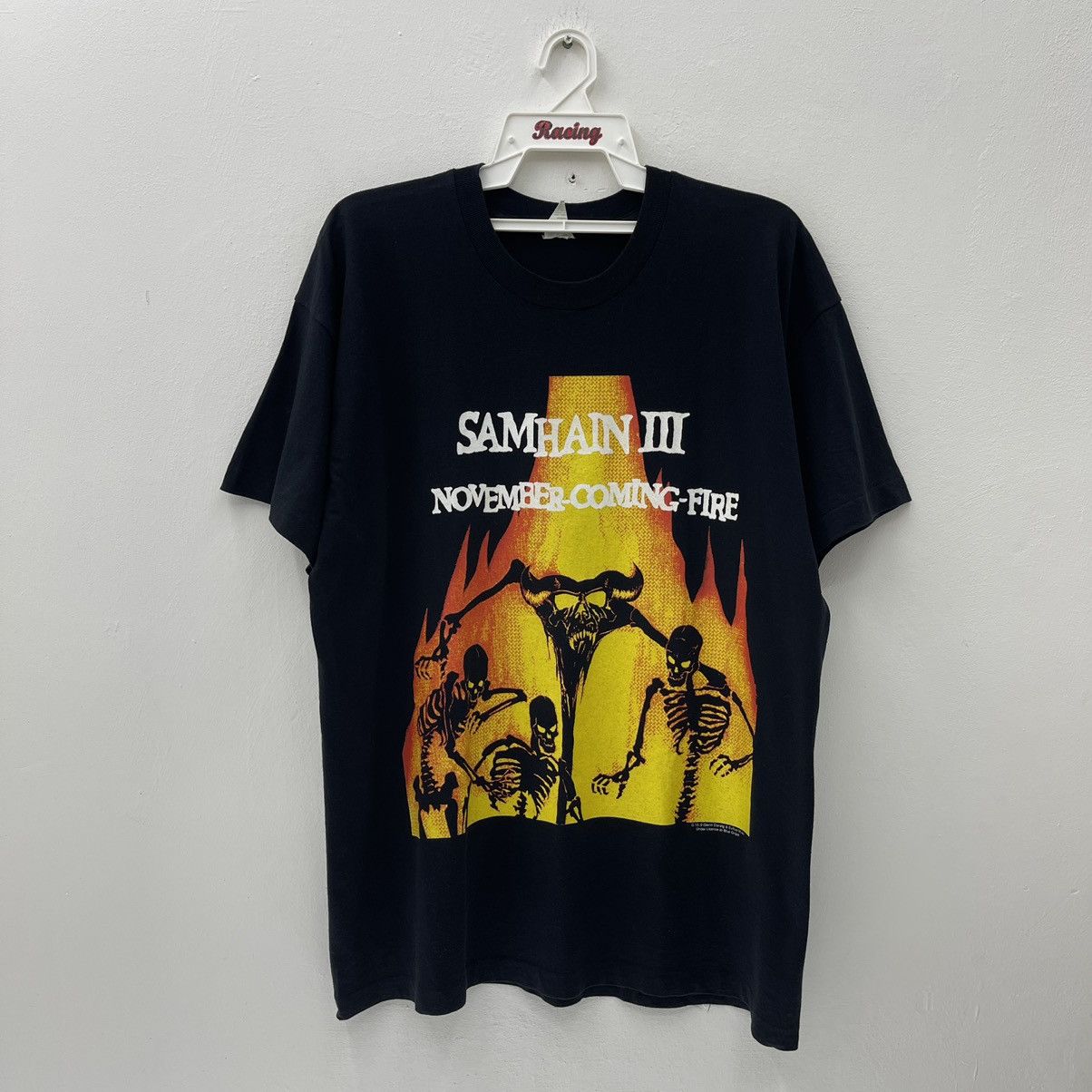 Band Tees Samhain Band T-Shirt Vintage 90s Novembe Coming Fire Danzig Size US XL / EU 56 / 4 - 1 Thumbnail