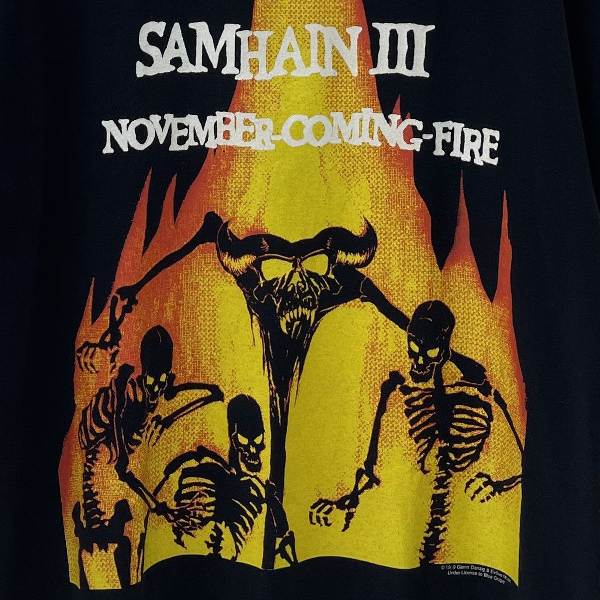 Band Tees Samhain Band T-Shirt Vintage 90s Novembe Coming Fire Danzig Size US XL / EU 56 / 4 - 2 Thumbnail