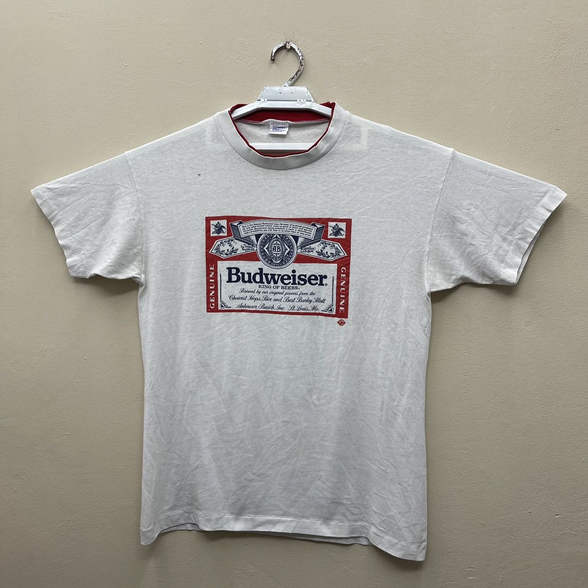 Vintage 90s Budweiser T-Shirt Paper Thin