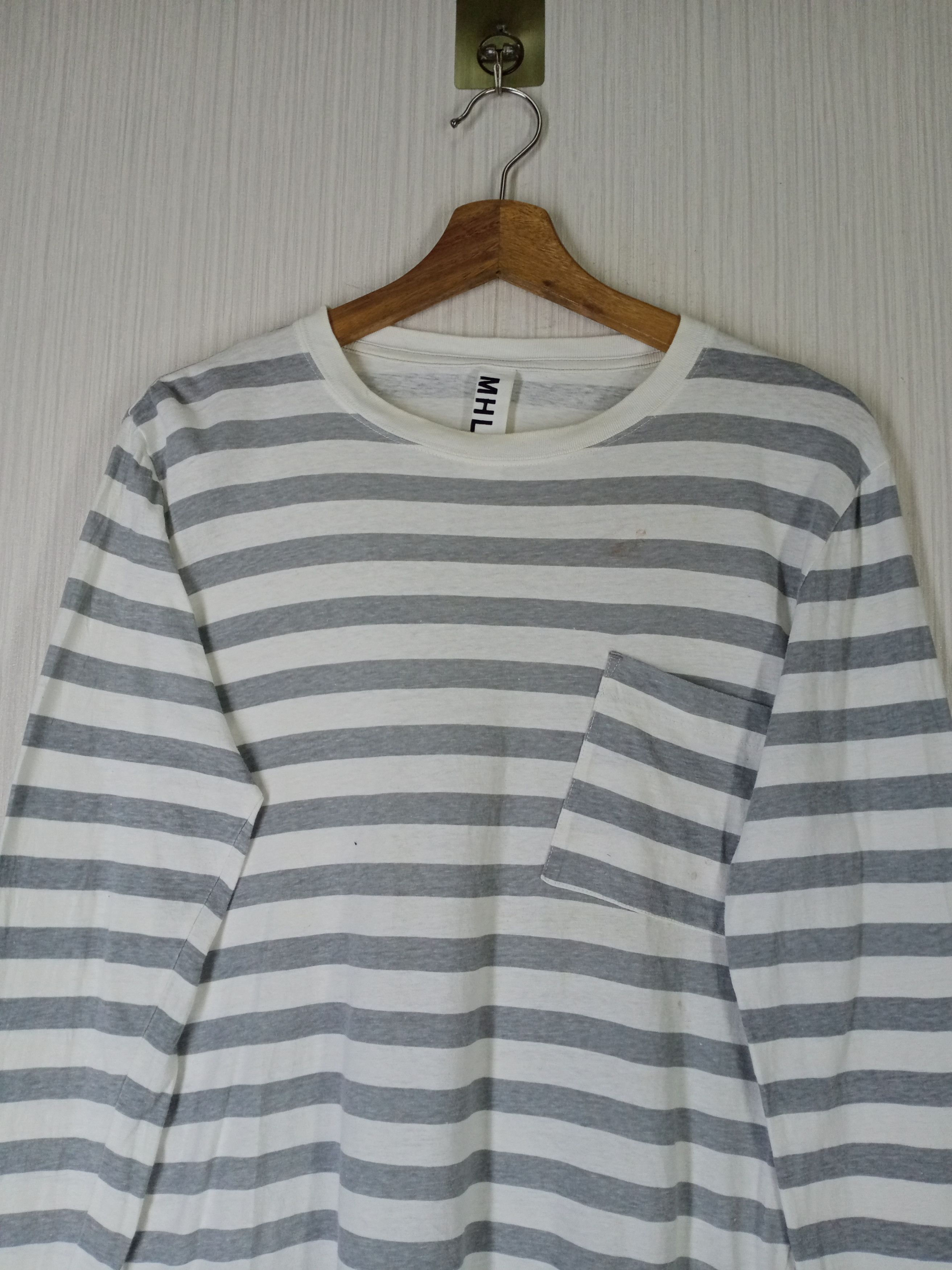 Margaret Howell Margaret Howell Striped Long Sleeve Tshirt Size US M / EU 48-50 / 2 - 3 Thumbnail