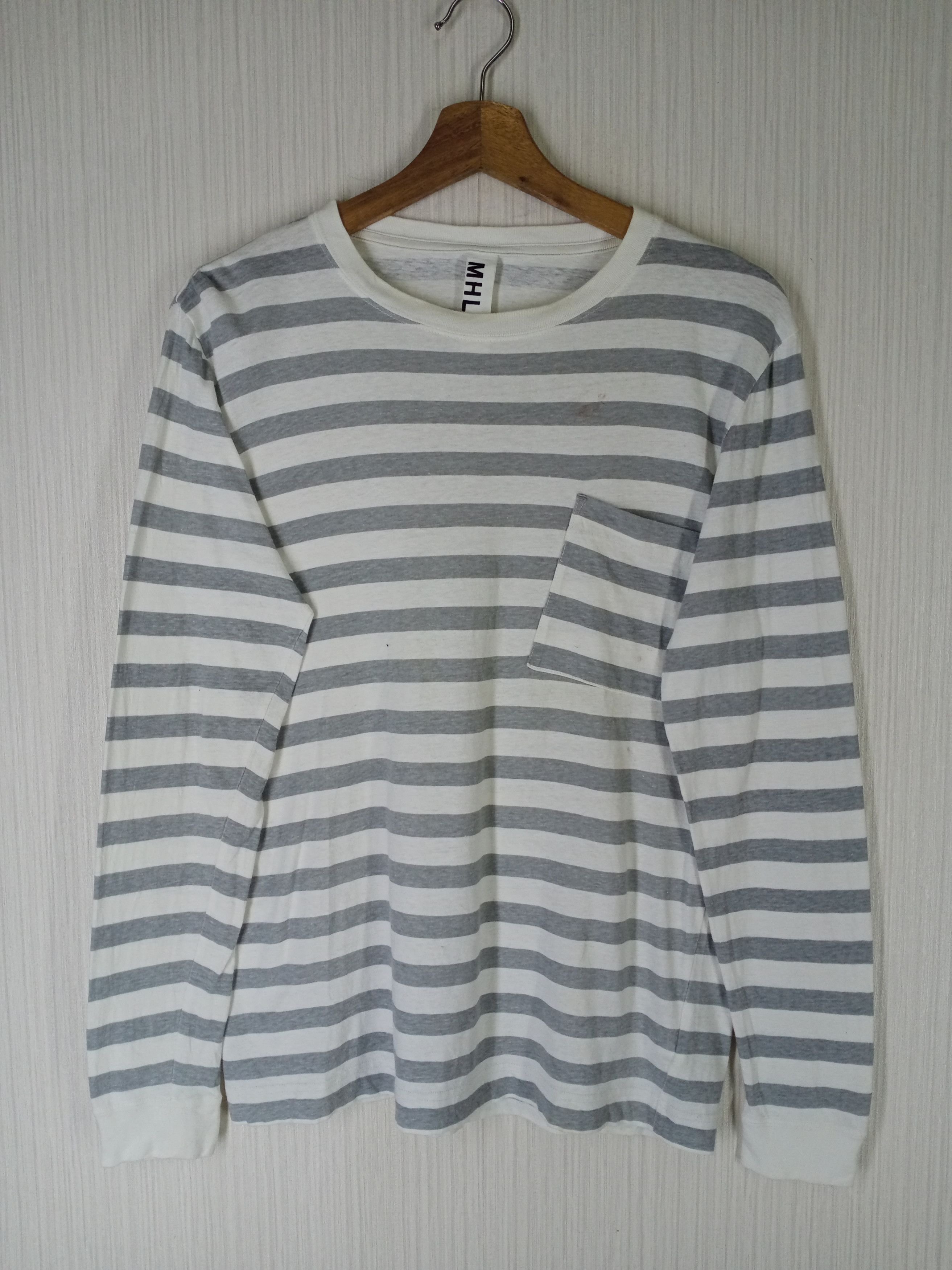Margaret Howell Margaret Howell Striped Long Sleeve Tshirt Size US M / EU 48-50 / 2 - 1 Thumbnail