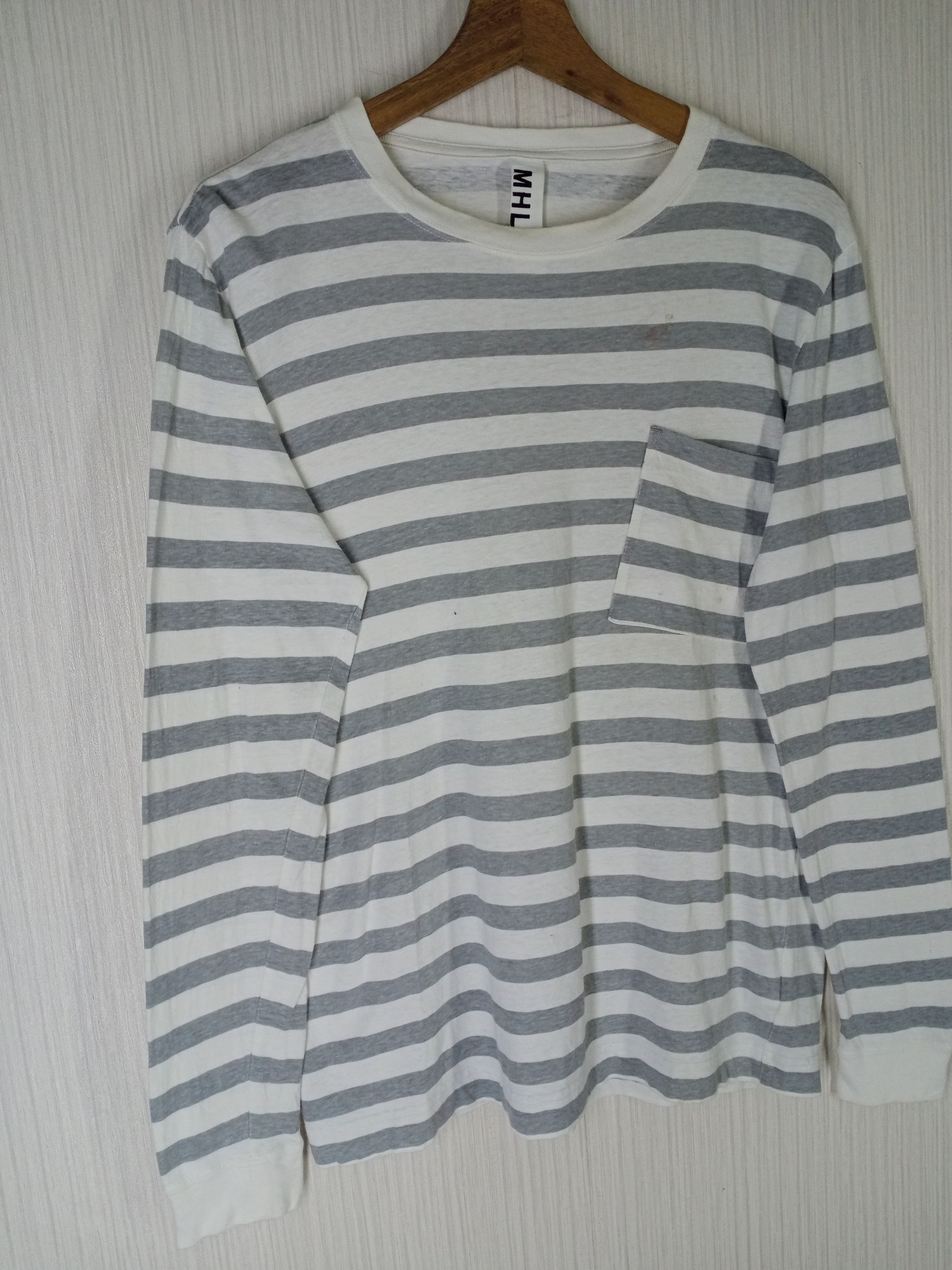 Margaret Howell Margaret Howell Striped Long Sleeve Tshirt Size US M / EU 48-50 / 2 - 2 Thumbnail