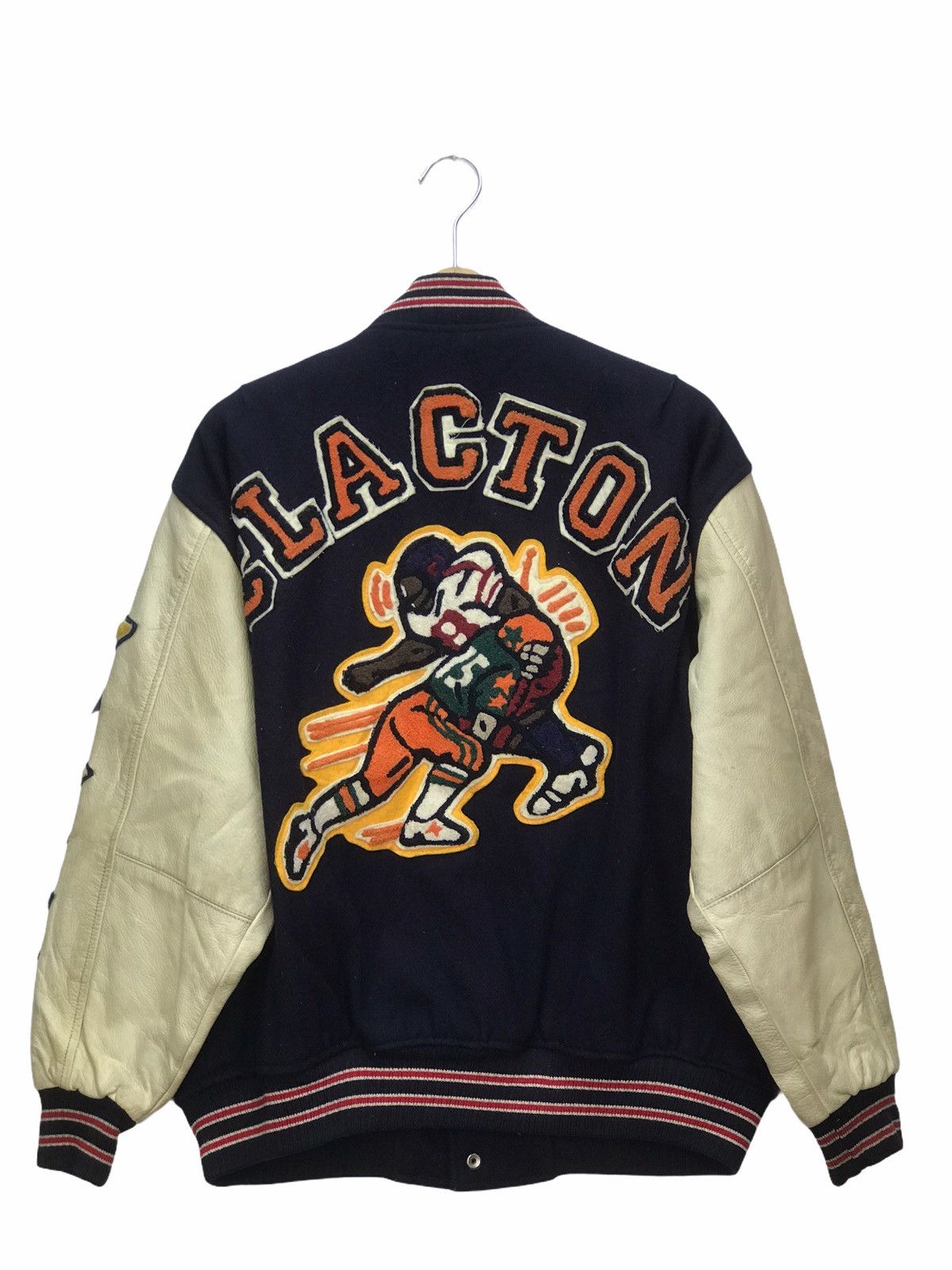 Vintage Clapton American Football Varsity Jacket