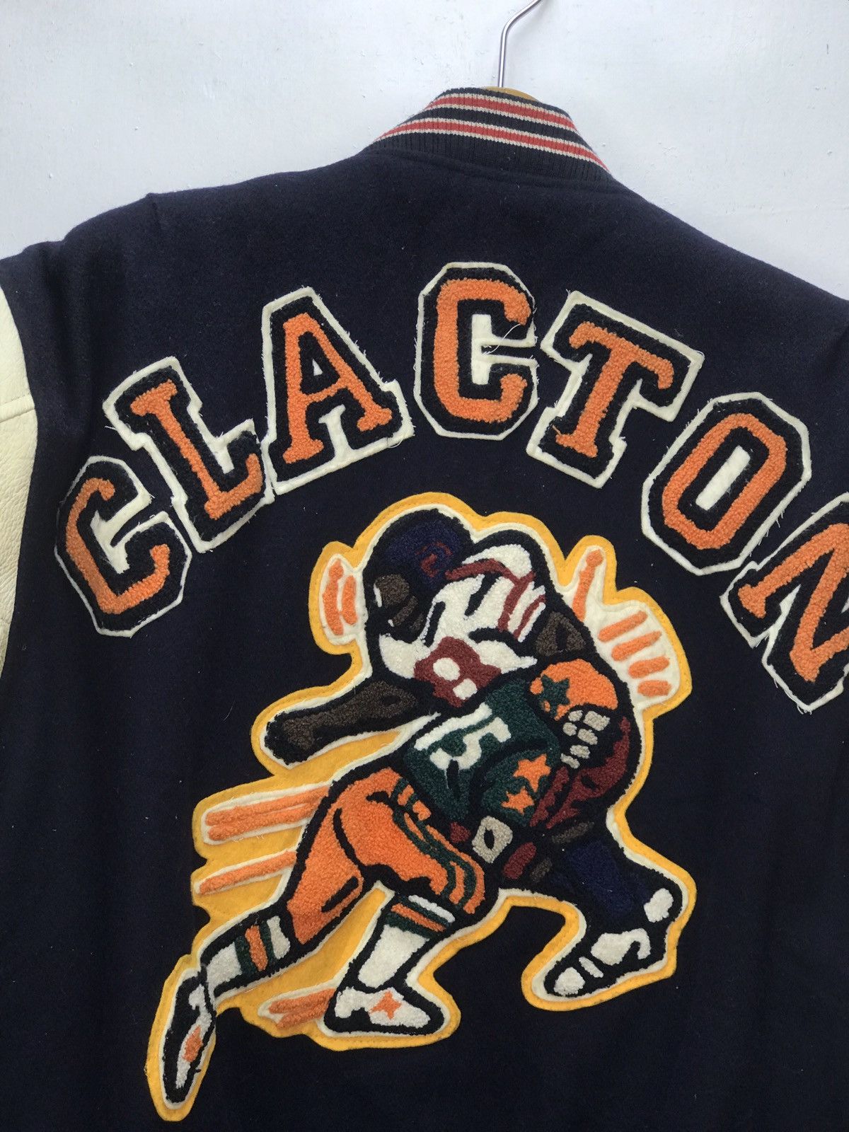NFL Vintage Clapton American Football Varsity Jacket Size US M / EU 48-50 / 2 - 4 Thumbnail