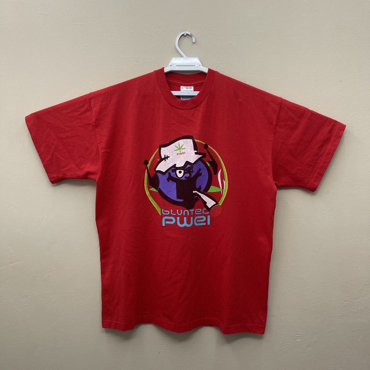 Band Tees × Beauty Beast × Vintage Rare! Red Colour PWEI Pop Will Eat Itself T-Shirt Xlarge Size US XL / EU 56 / 4 - 1 Thumbnail