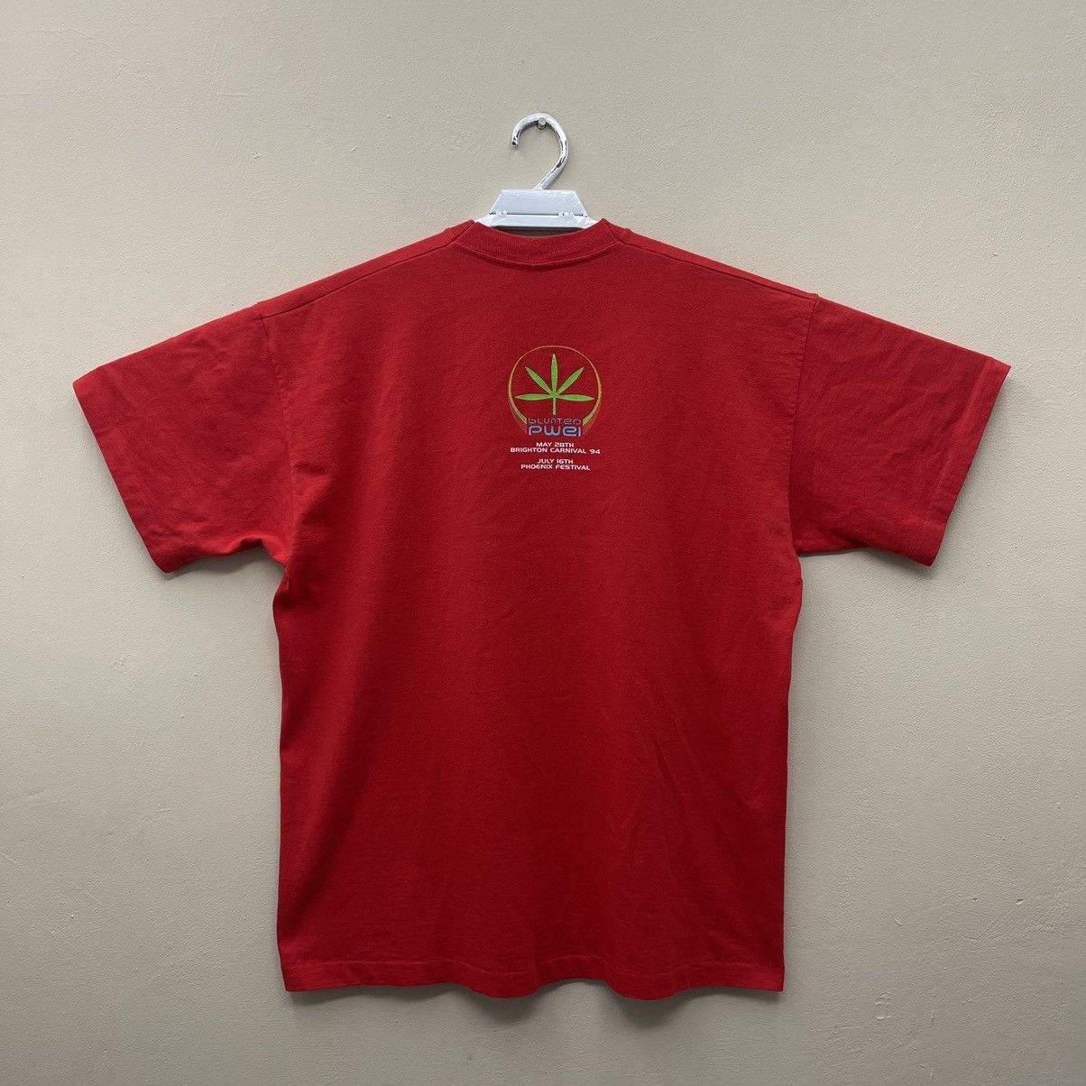 Band Tees × Beauty Beast × Vintage Rare! Red Colour PWEI Pop Will Eat Itself T-Shirt Xlarge Size US XL / EU 56 / 4 - 3 Thumbnail