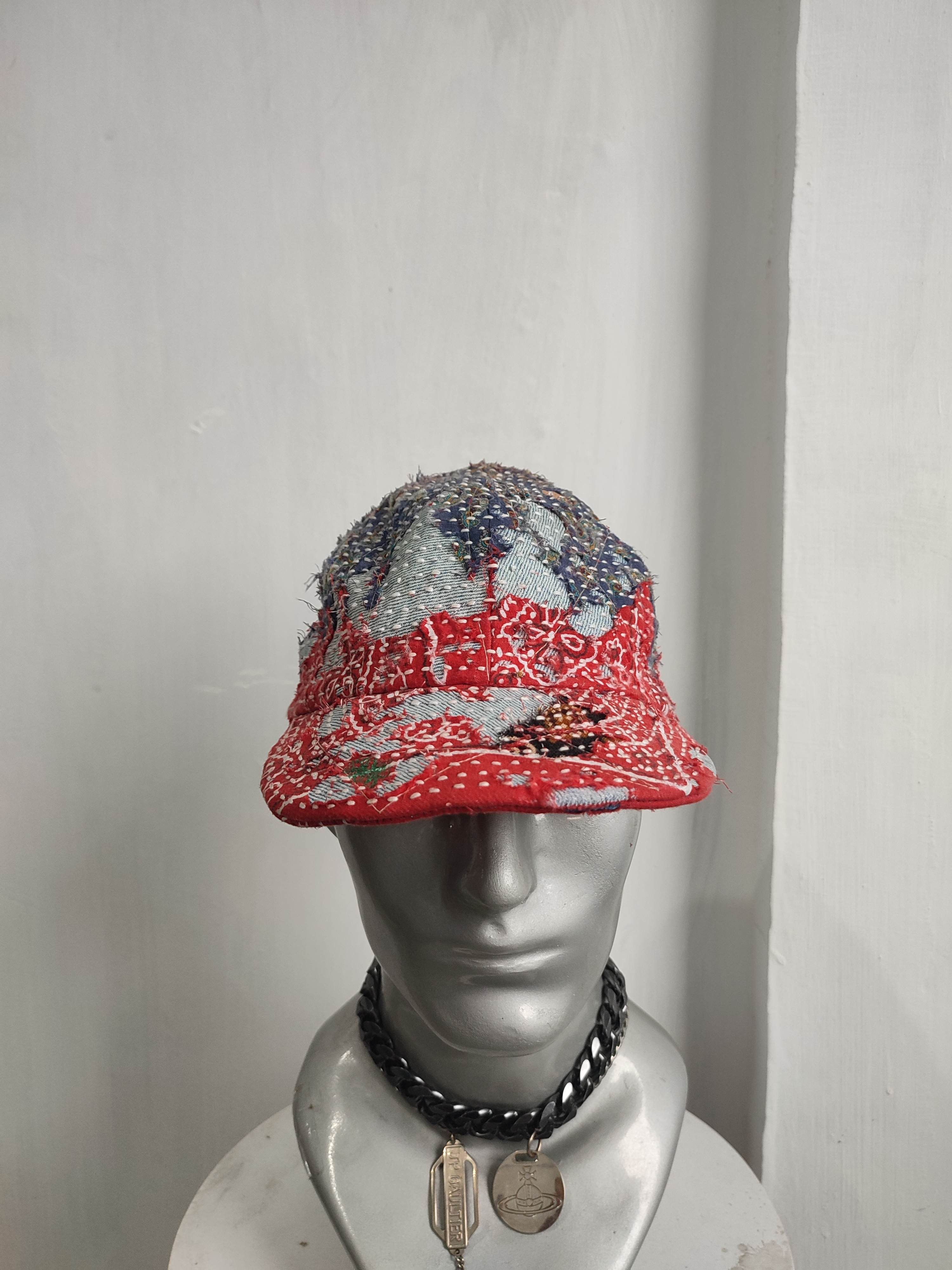 Handmade Custom made Distressed Paisley Patchwork hats Size ONE SIZE - 6 Thumbnail