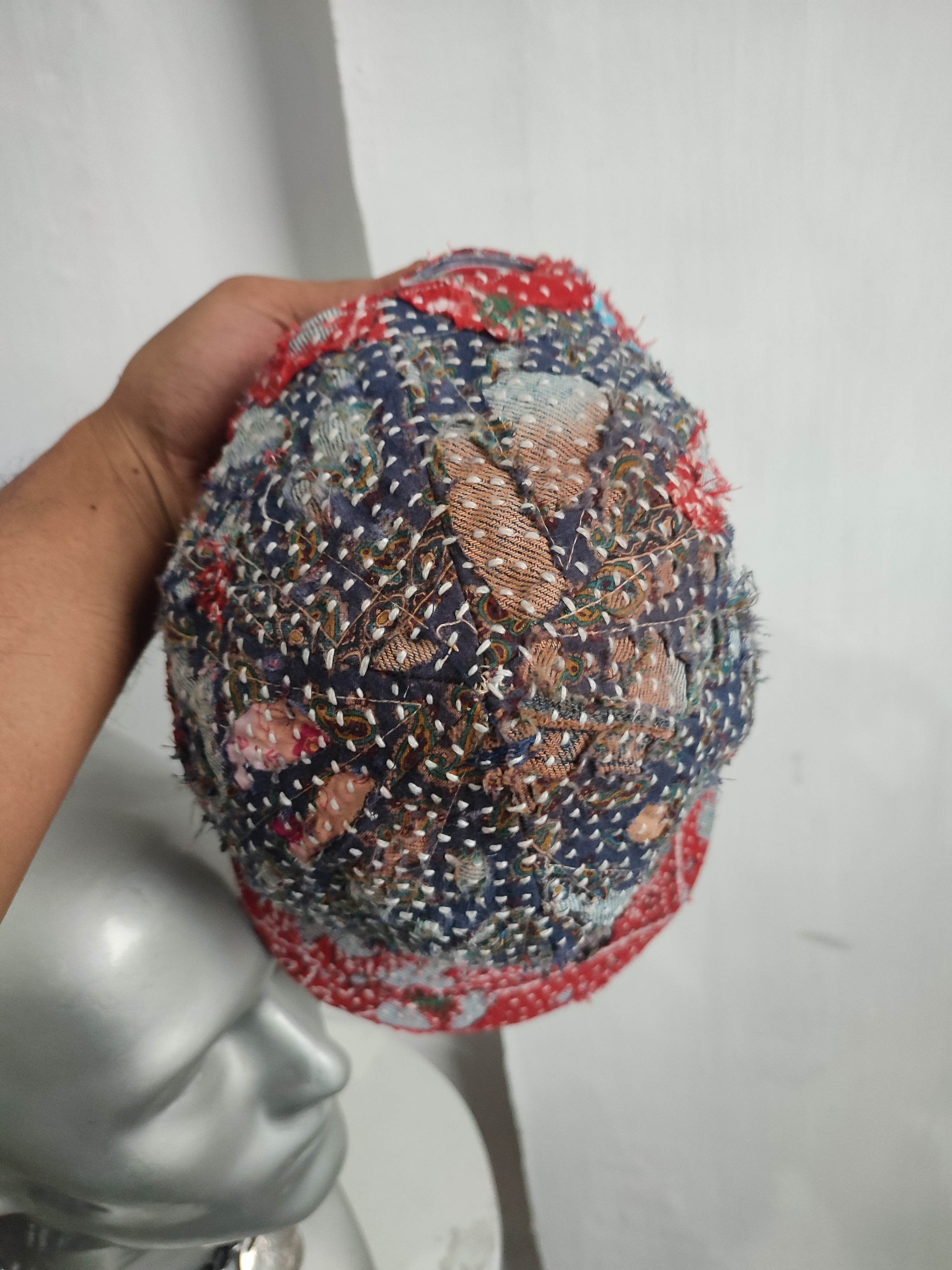 Handmade Custom made Distressed Paisley Patchwork hats Size ONE SIZE - 13 Thumbnail