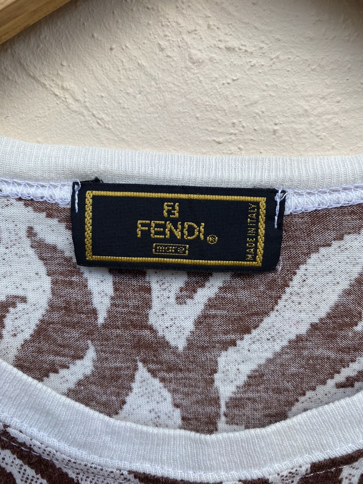 Fendi Vintage Fendi Abstract Motif Tee Size M / US 6-8 / IT 42-44 - 3 Thumbnail