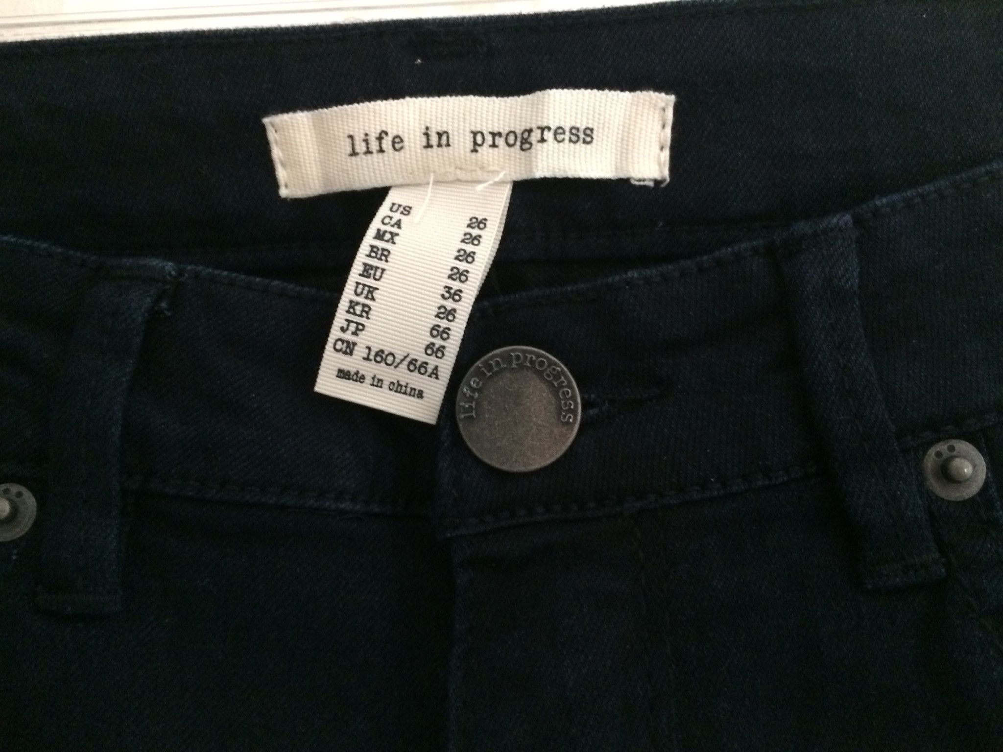 Forever 21 Skinny Premium Jeans Dark Indigo Life in Progress Size 26" / US 2 / IT 38 - 2 Thumbnail