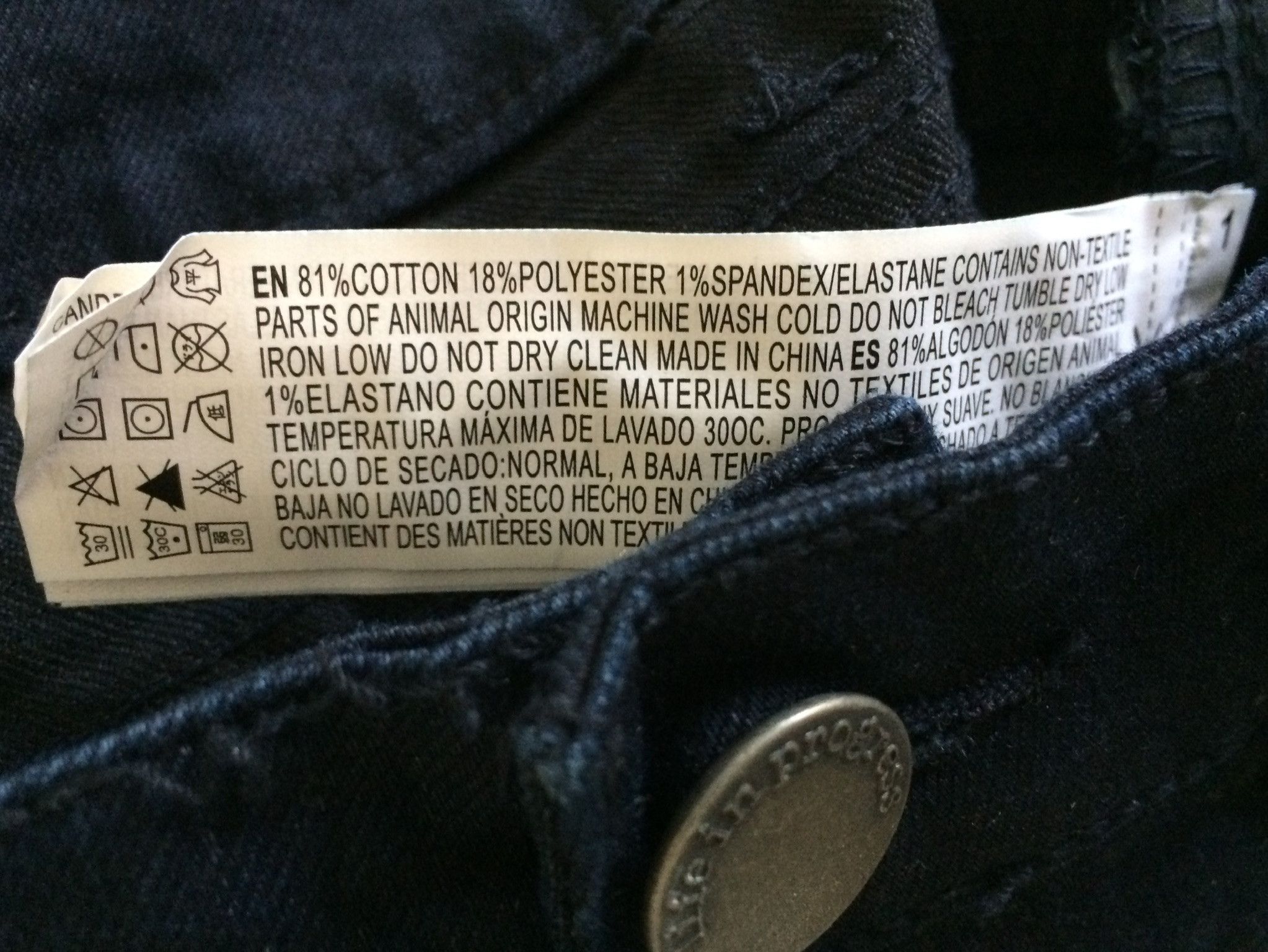 Forever 21 Skinny Premium Jeans Dark Indigo Life in Progress Size 26" / US 2 / IT 38 - 5 Thumbnail