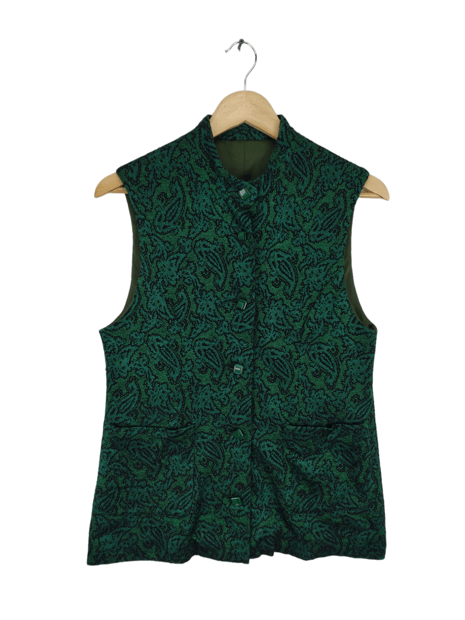 The Unbranded Brand × Vintage Vintage Vest Paisley Unbranded Size S / US 4 / IT 40 - 1 Thumbnail