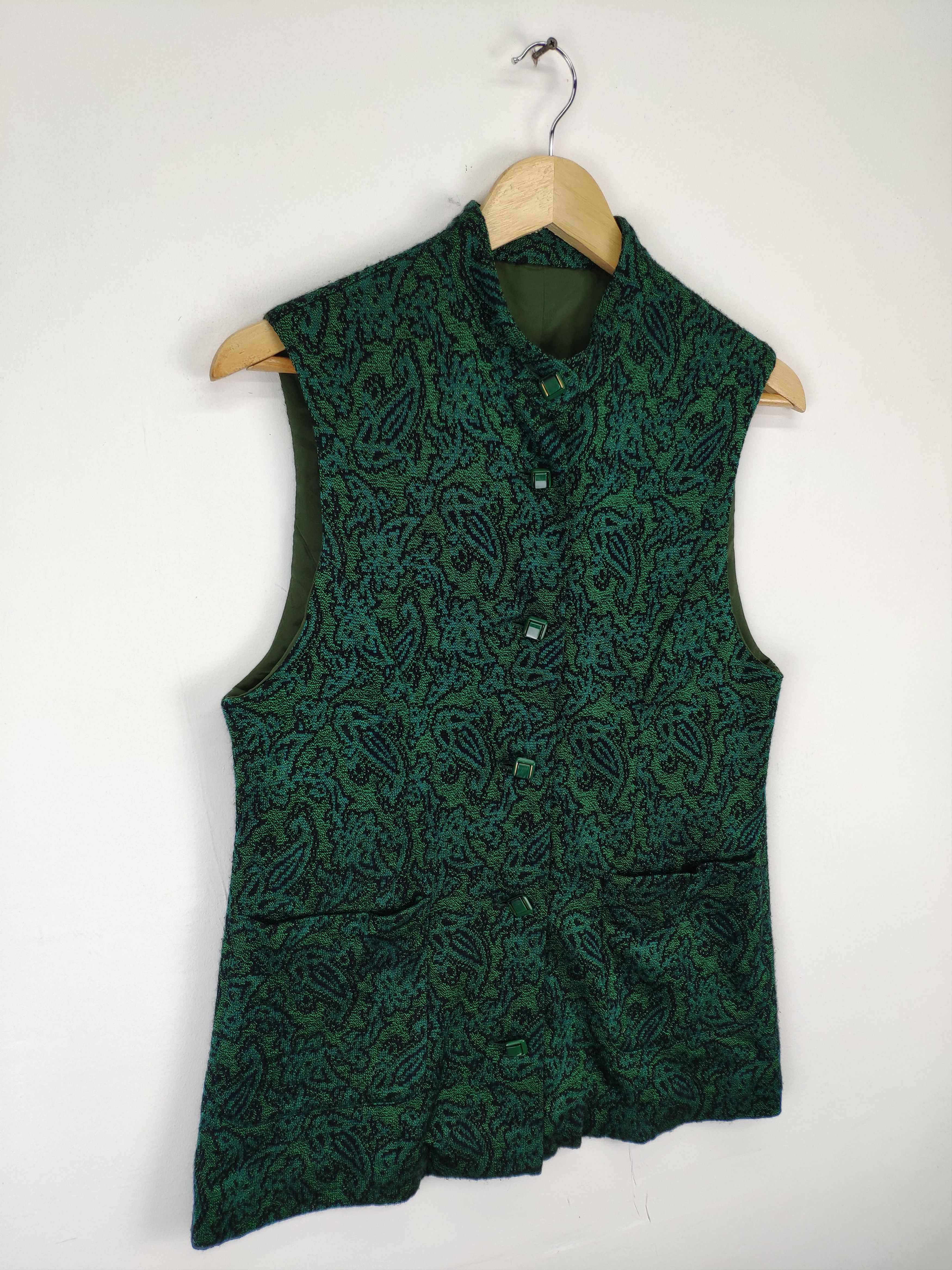 The Unbranded Brand × Vintage Vintage Vest Paisley Unbranded Size S / US 4 / IT 40 - 3 Thumbnail
