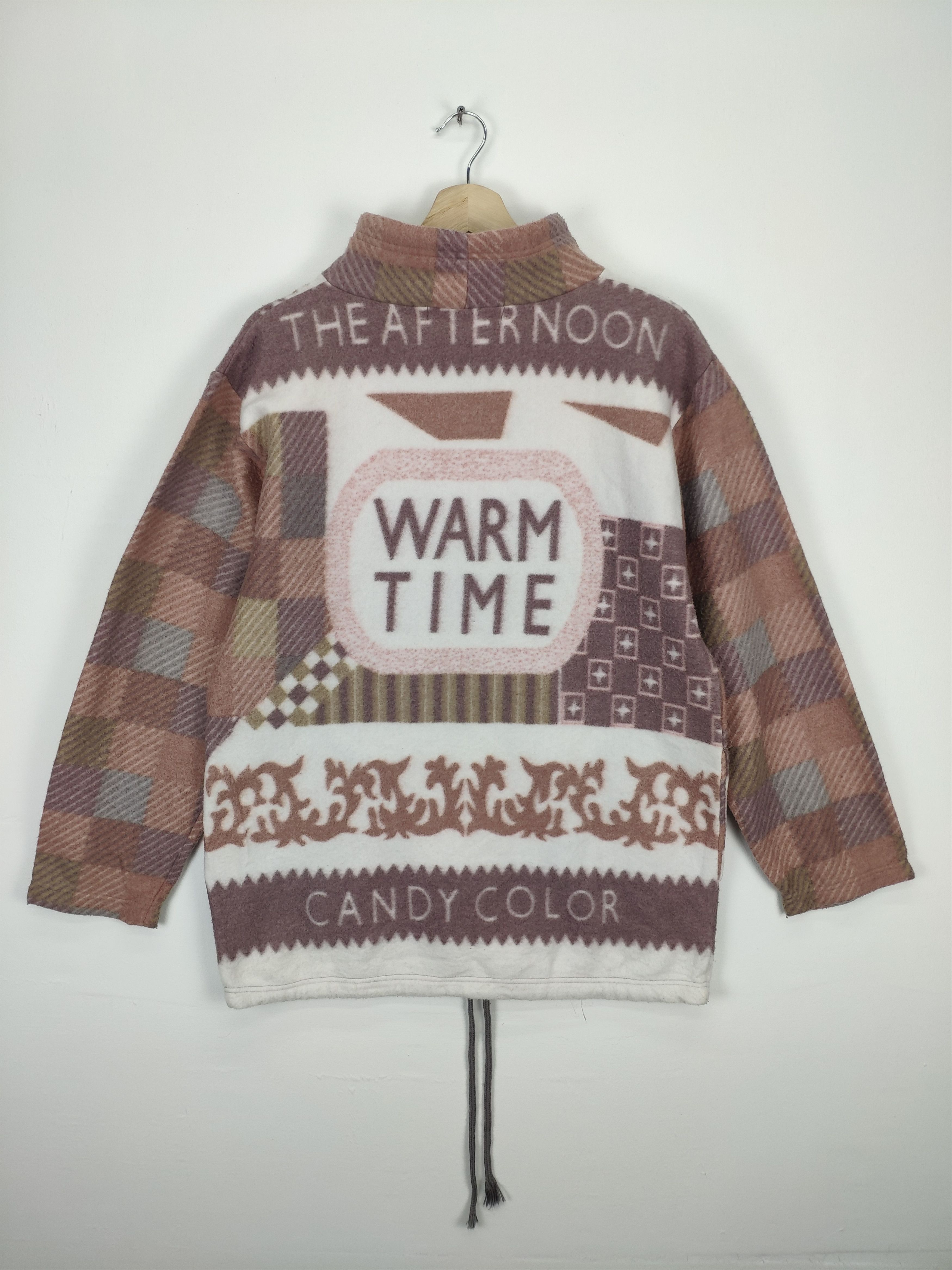 Japanese Brand OFFER 💥 Vintage Japanese Fleece Sweater Fullprint Size US M / EU 48-50 / 2 - 9 Thumbnail