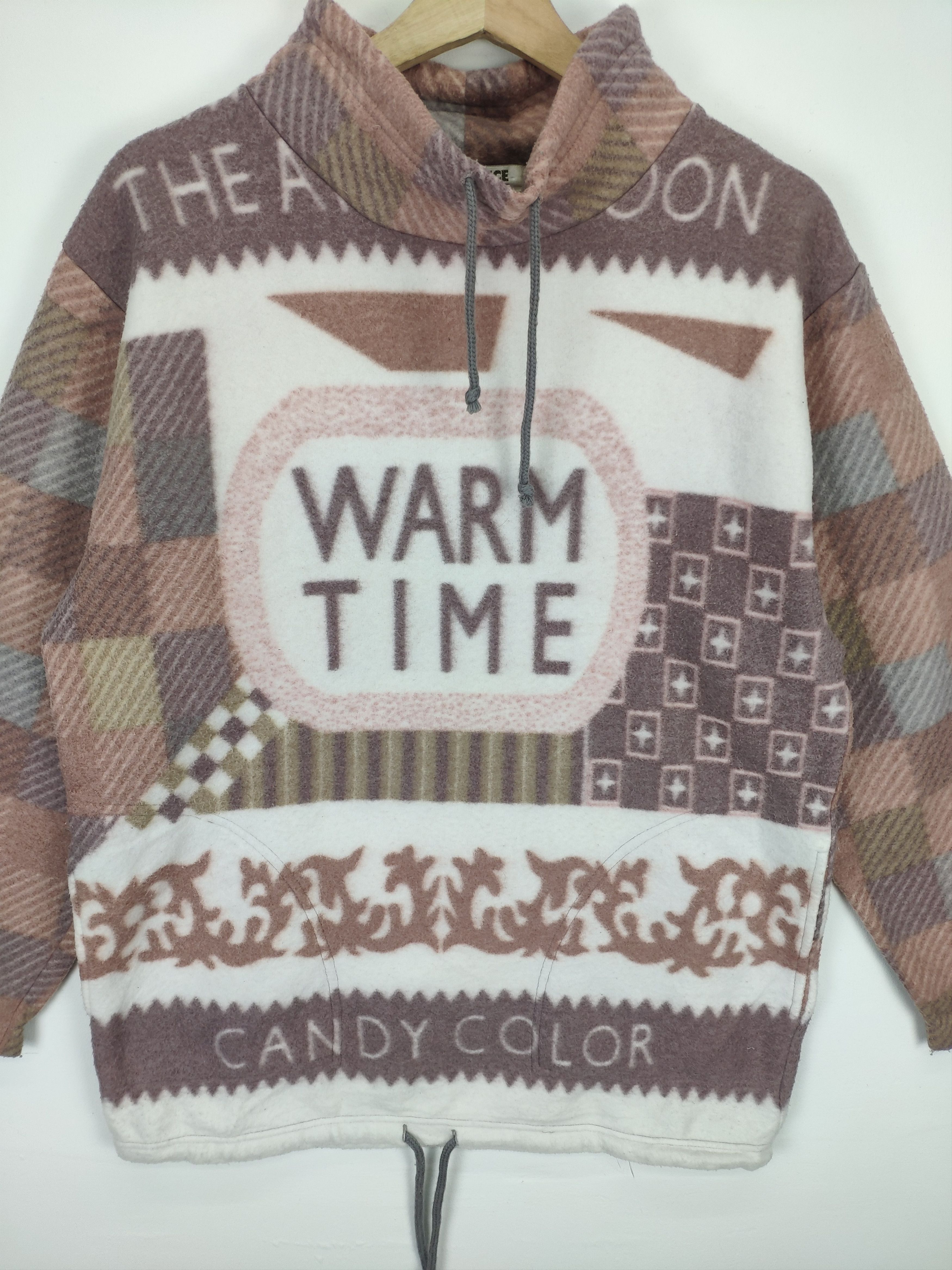 Japanese Brand OFFER 💥 Vintage Japanese Fleece Sweater Fullprint Size US M / EU 48-50 / 2 - 5 Thumbnail