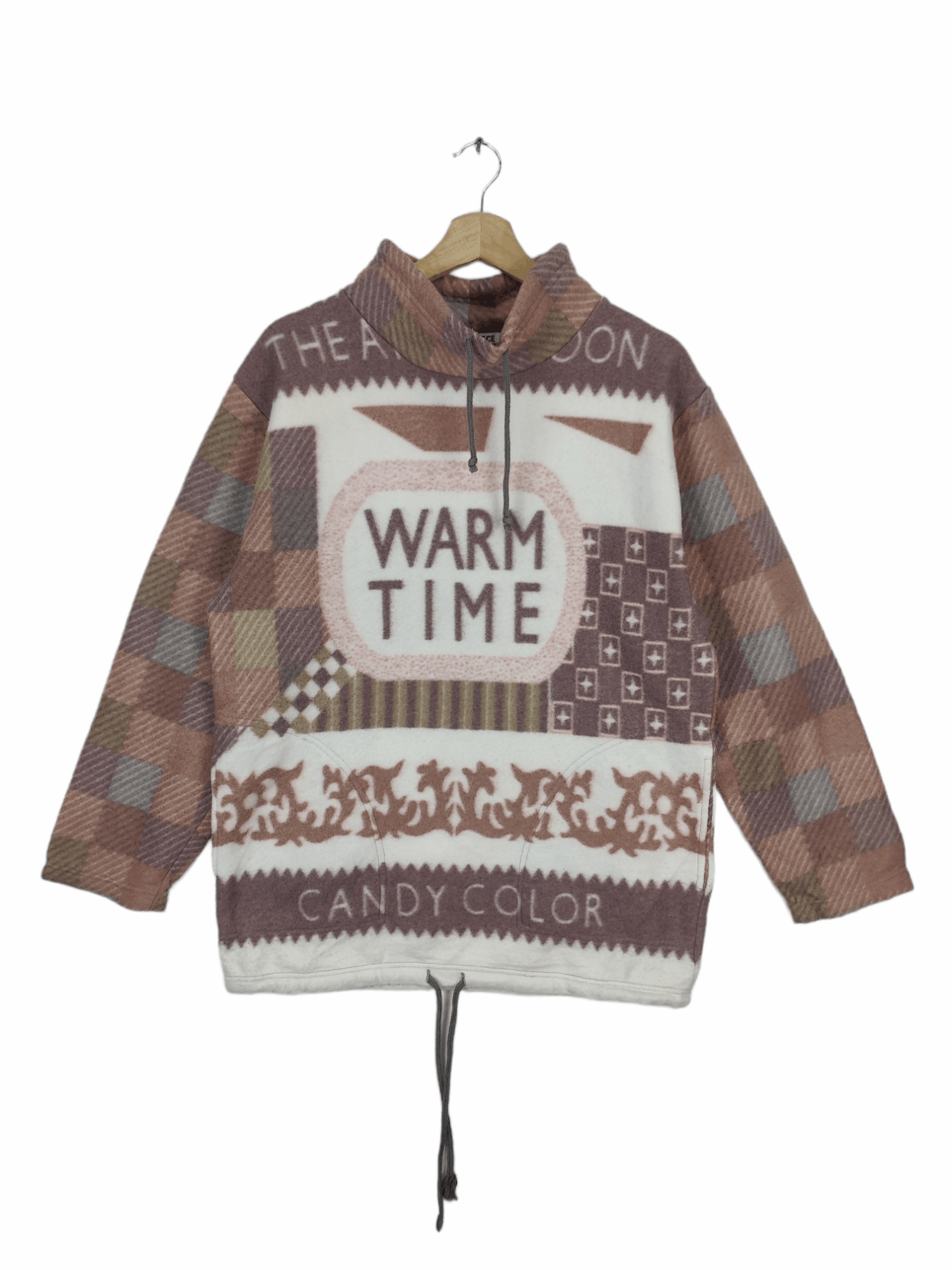 Japanese Brand OFFER 💥 Vintage Japanese Fleece Sweater Fullprint Size US M / EU 48-50 / 2 - 1 Thumbnail