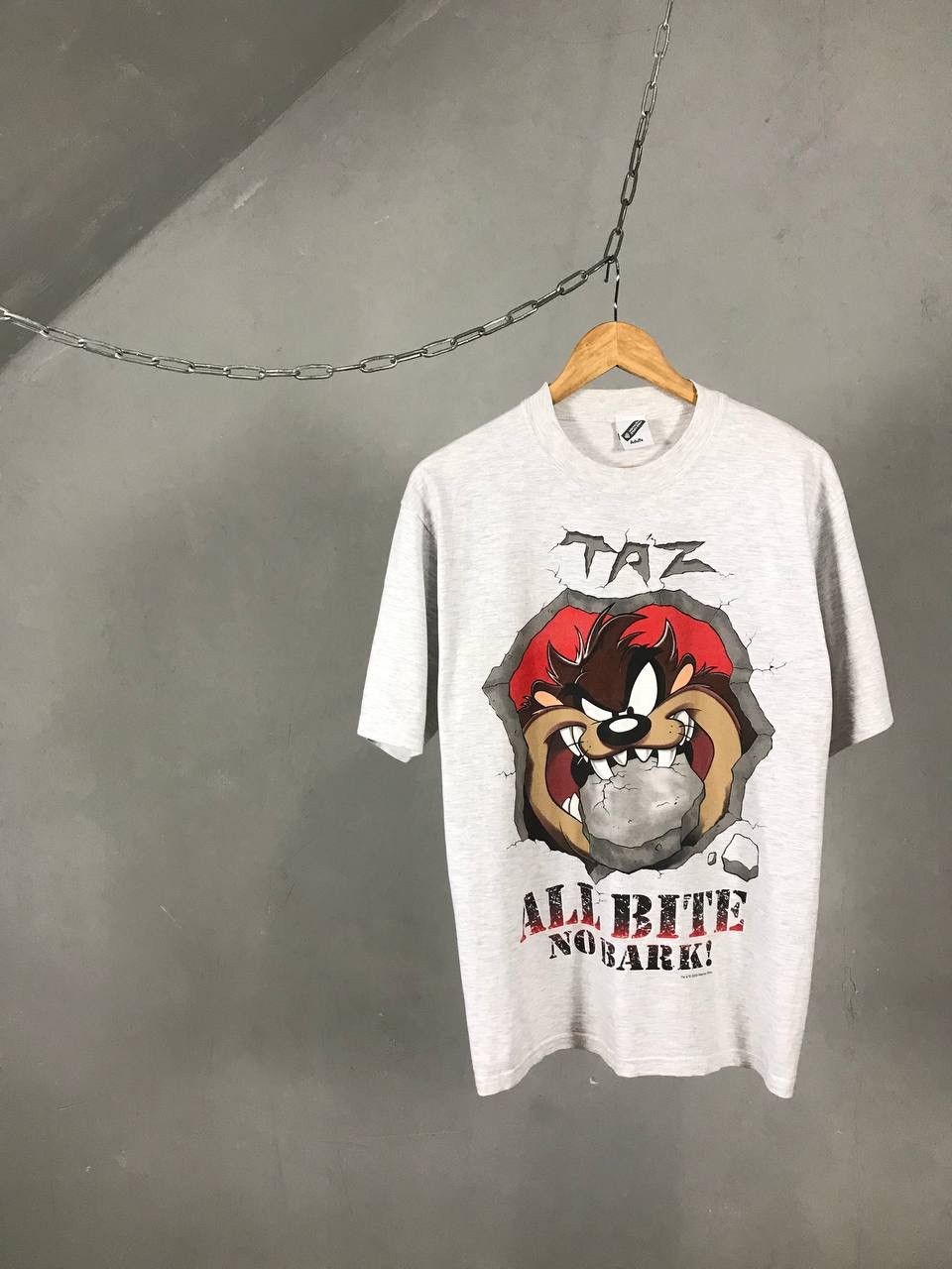 Vintage TAZ 2000 looney tunes Warner Bros vintage gray tee Size US M / EU 48-50 / 2 - 1 Thumbnail