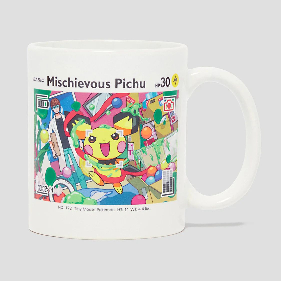 Pokemon Pokemon Mug Mischievous Pichu White Size ONE SIZE - 1 Thumbnail