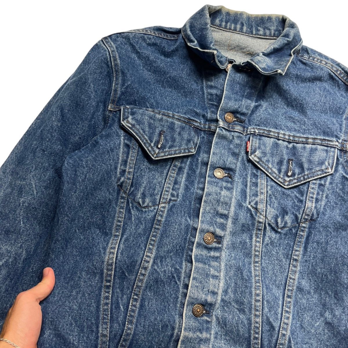 Levi's × Vintage 80s Levi’s 2 Pocket Denim Jacket Size US S / EU 44-46 / 1 - 4 Thumbnail