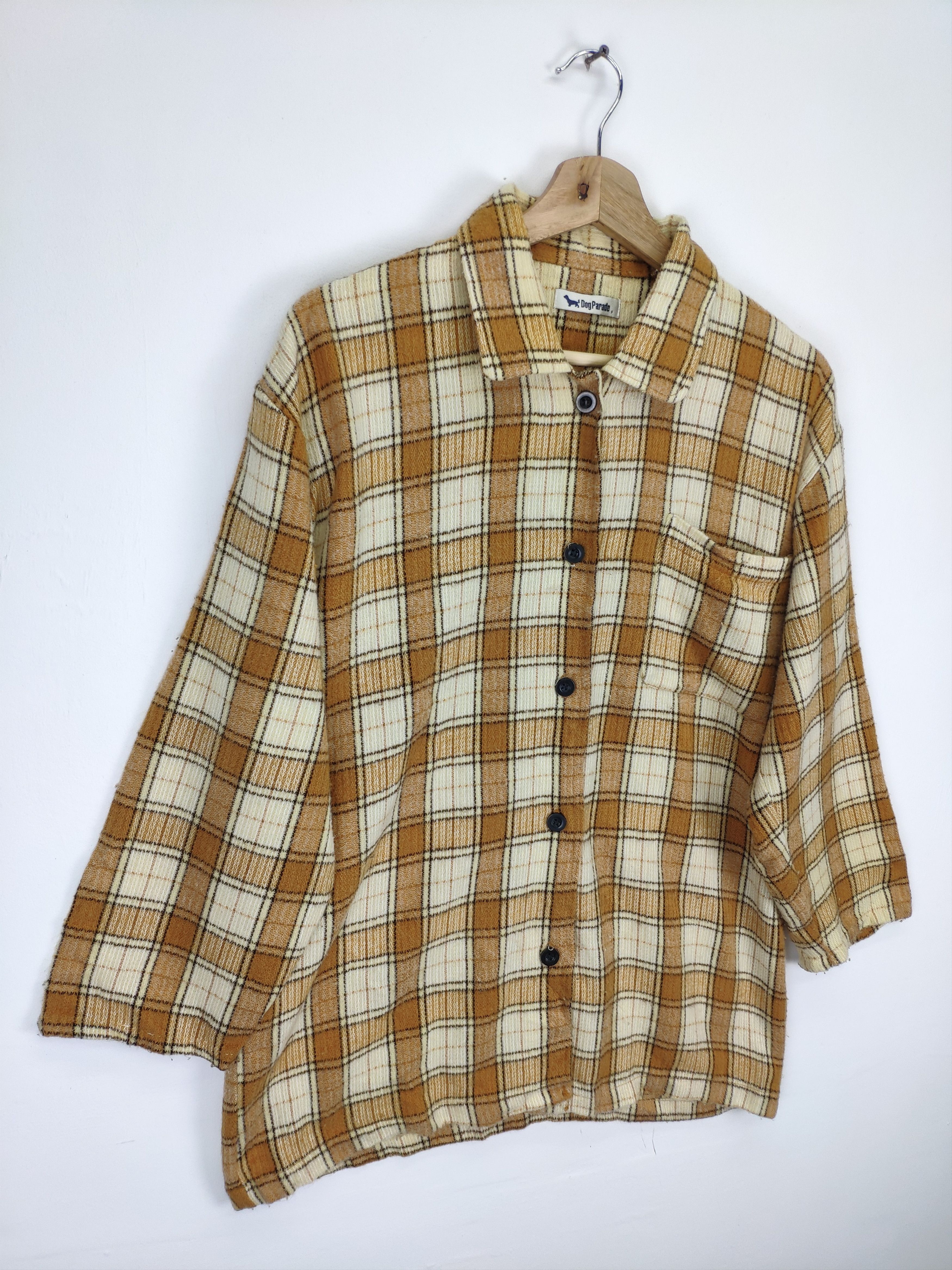 Flannel × Japanese Brand Vintage Flannel Wool Checkered Travis Style Size US M / EU 48-50 / 2 - 3 Thumbnail