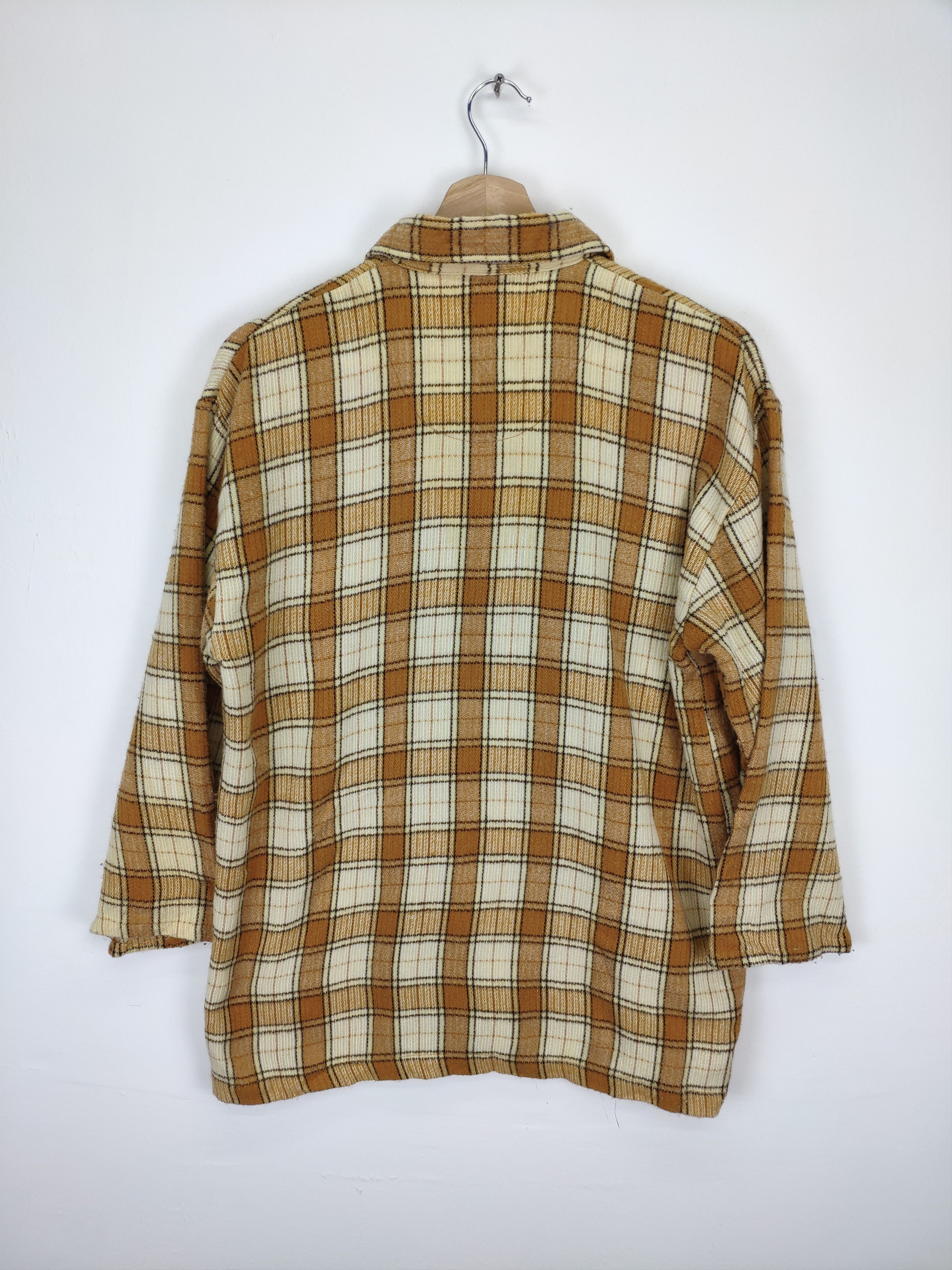 Flannel × Japanese Brand Vintage Flannel Wool Checkered Travis Style Size US M / EU 48-50 / 2 - 10 Thumbnail