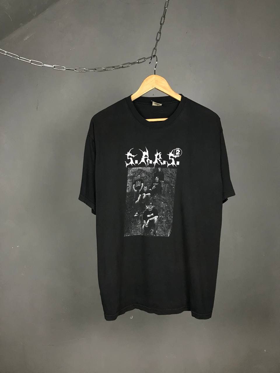 Band Tees S.A.R.S SARS vintage rock band metal overprinted tee Size US L / EU 52-54 / 3 - 1 Thumbnail