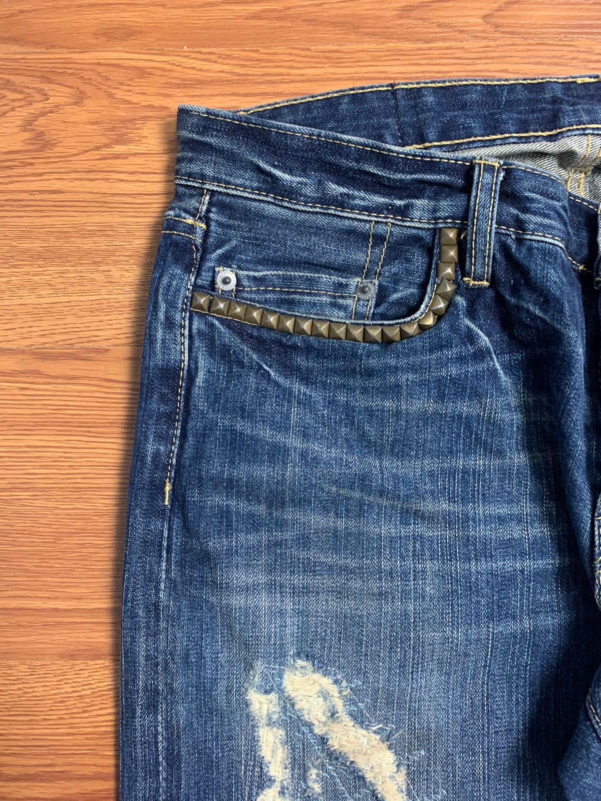 Hysteric Glamour Hysteric Glamour Distressed Selvedge Denim Size US 30 / EU 46 - 7 Thumbnail