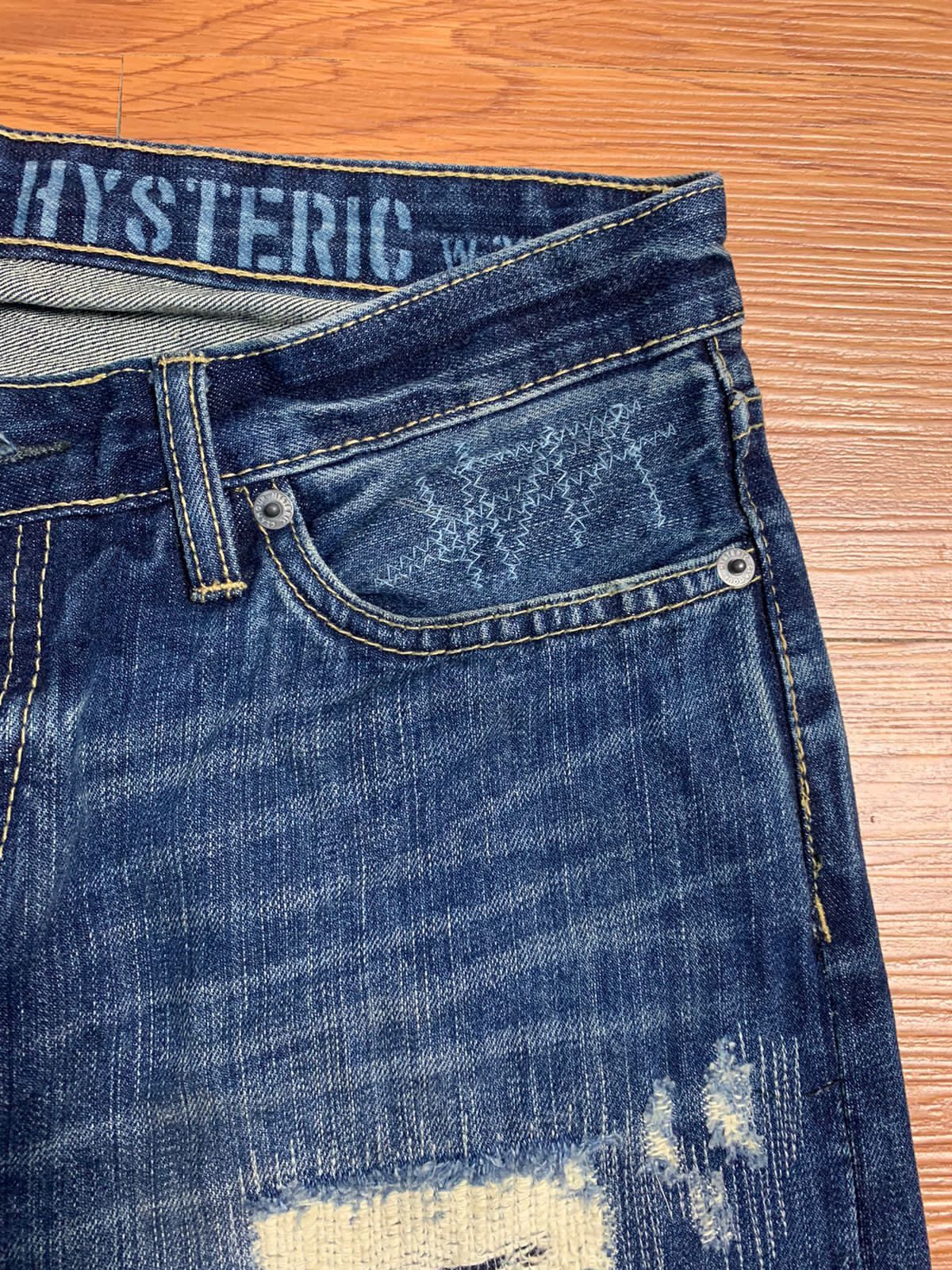 Hysteric Glamour Hysteric Glamour Distressed Selvedge Denim Size US 30 / EU 46 - 8 Thumbnail