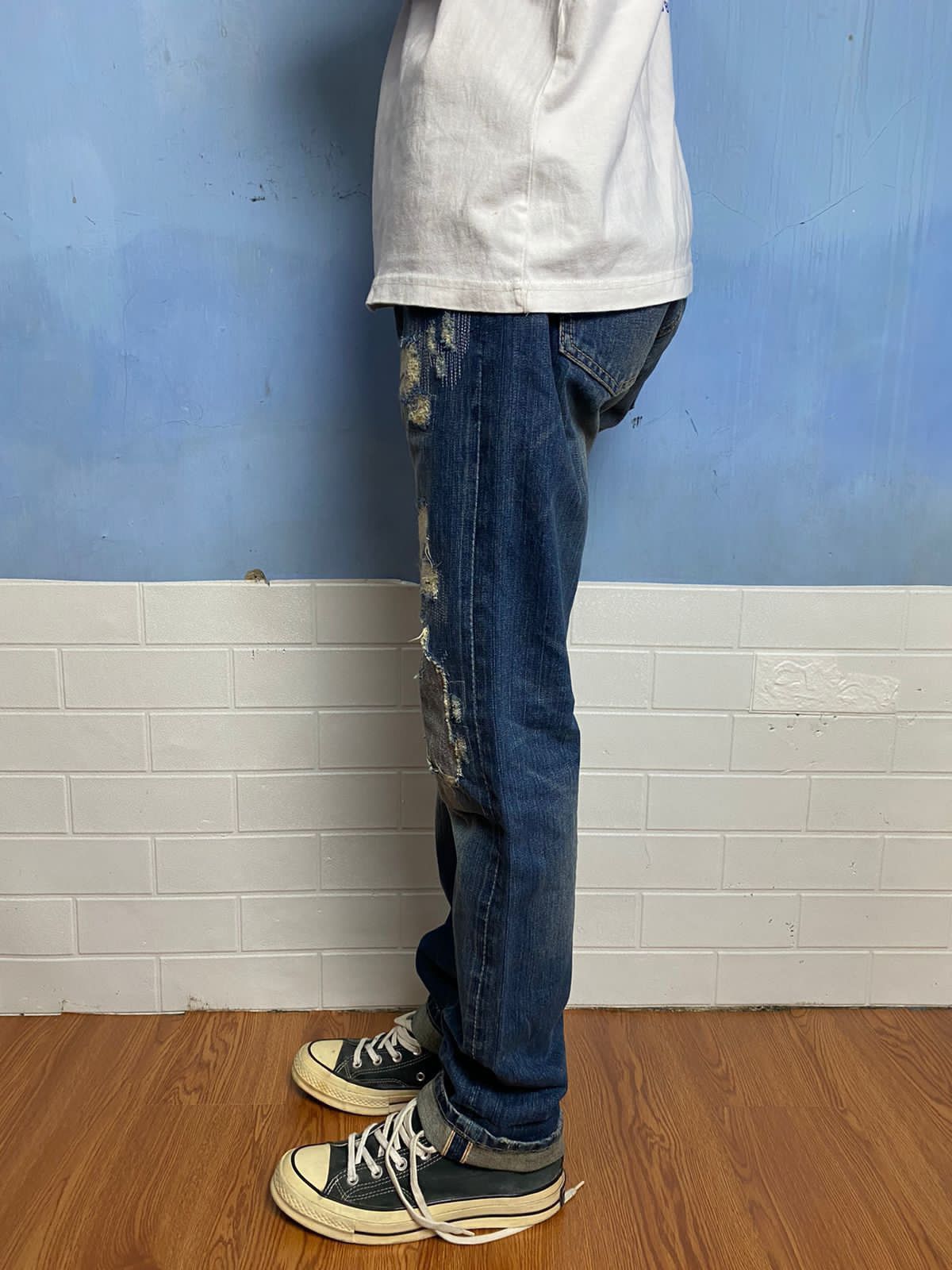 Hysteric Glamour Hysteric Glamour Distressed Selvedge Denim Size US 30 / EU 46 - 3 Thumbnail