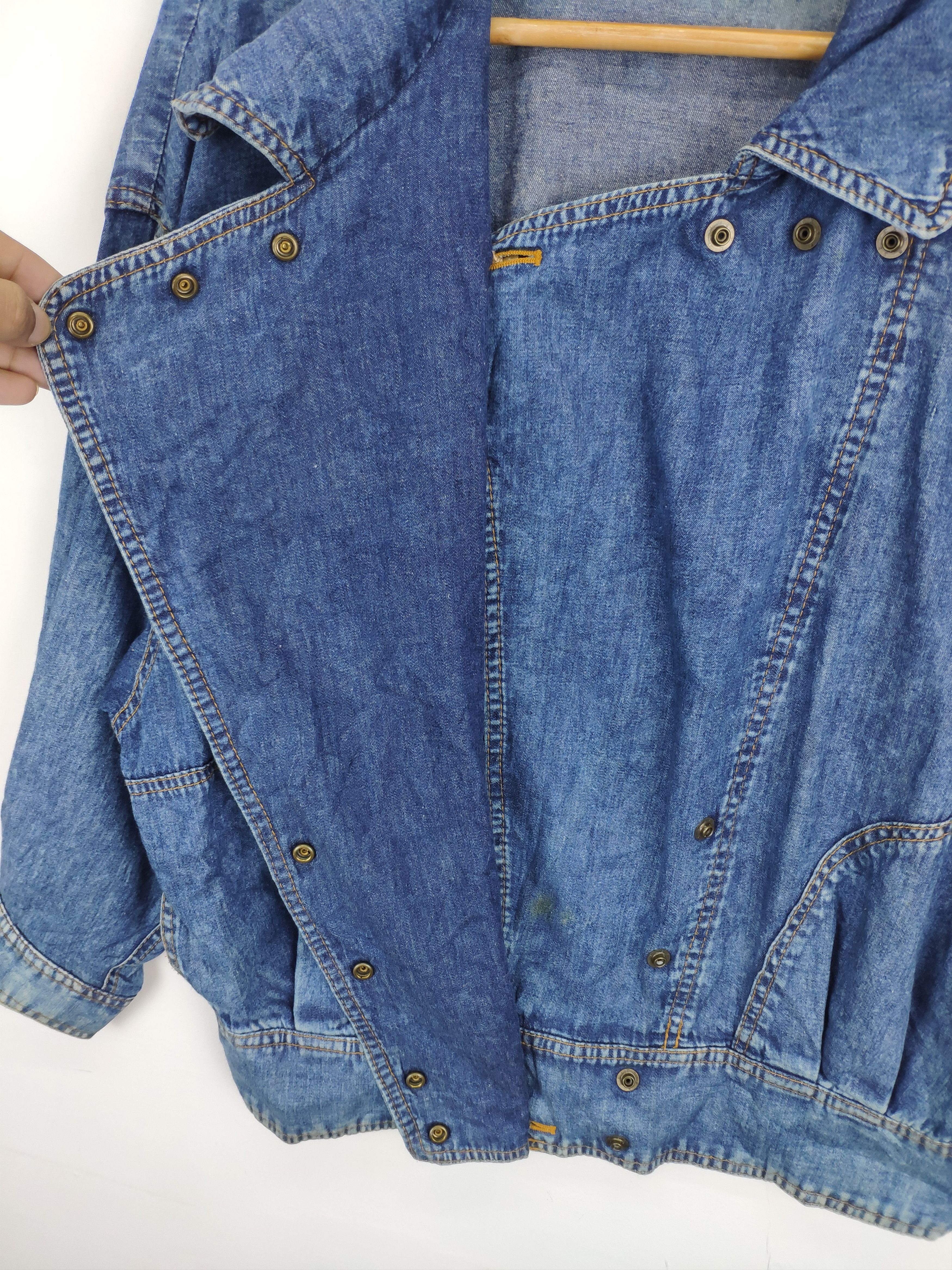Japanese Brand × Vintage Vintage Denim Jacket Kurt Cobain Style Size US M / EU 48-50 / 2 - 12 Thumbnail