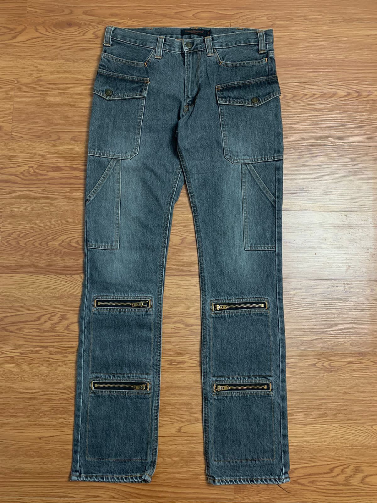 Undercover AW03 “PAPERDOLL” Multi Zip Cargo Denim | Grailed