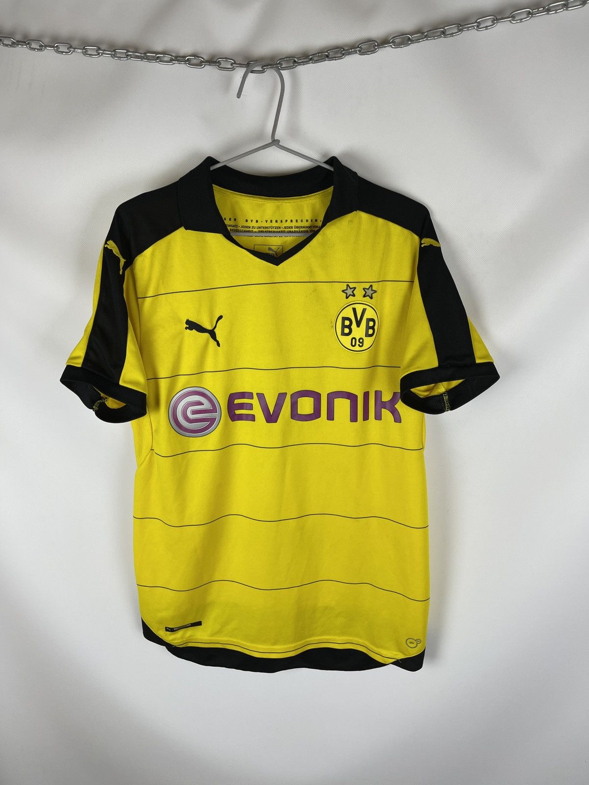 Puma Puma Borussia Dortmund 2015 2016 #4 Subotic home soccer shir Size US M / EU 48-50 / 2 - 1 Thumbnail