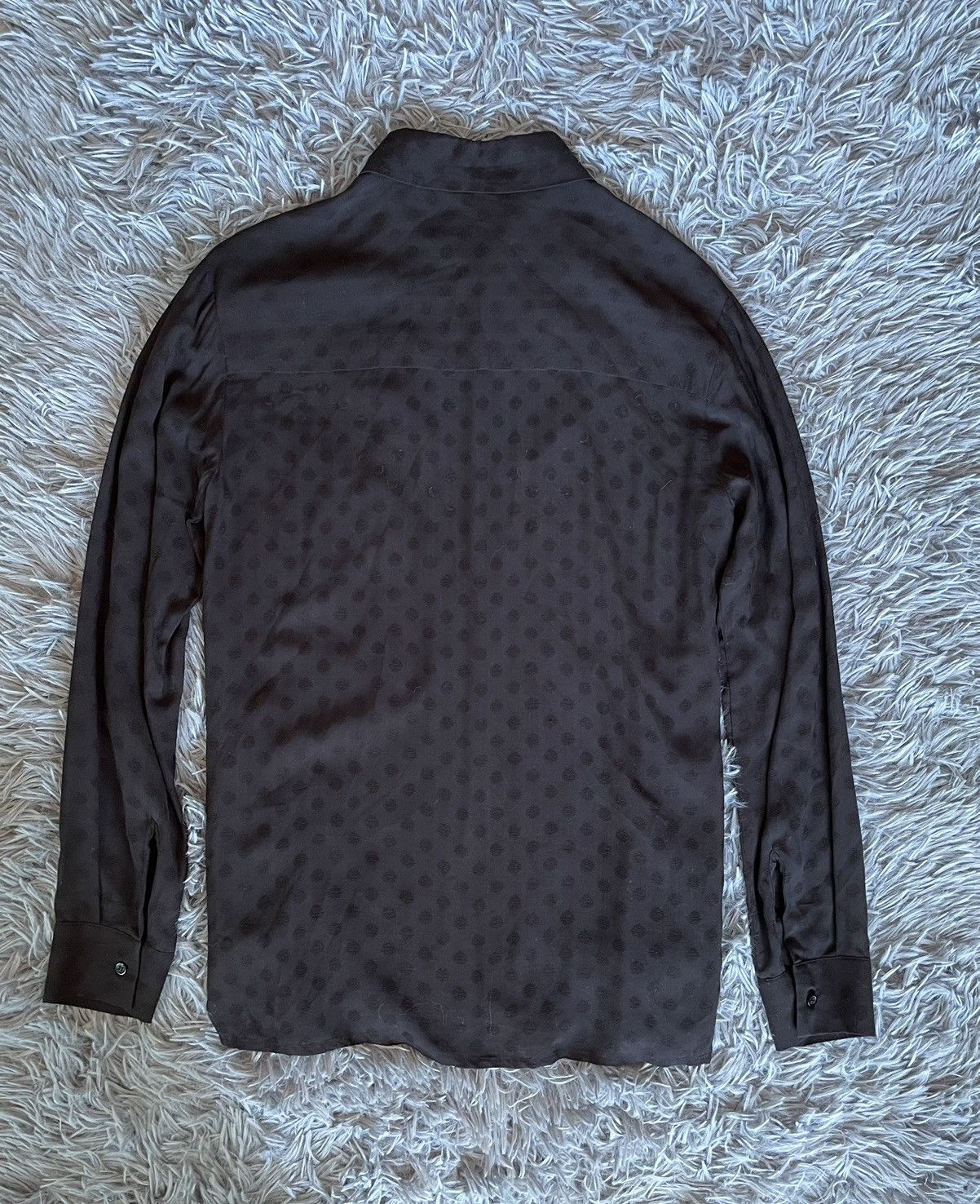 Sandro Sandro avant garde mesh Polka dot blouse shirt Size L / US 10 / IT 46 - 9 Thumbnail