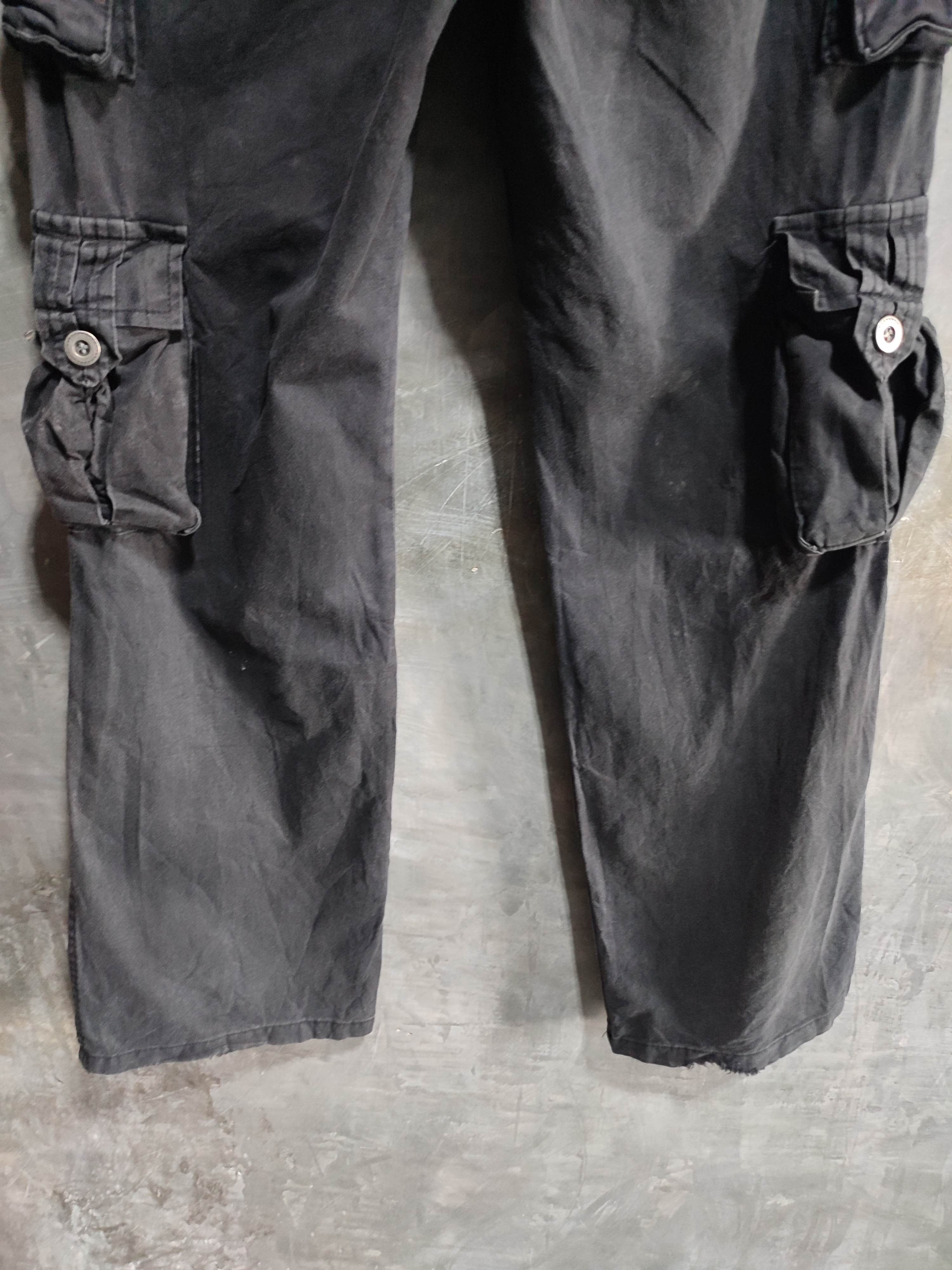 Designer 🔥Valley black wash Cargo 3D Multipocket Low rise Pants Size US 29 - 8 Thumbnail
