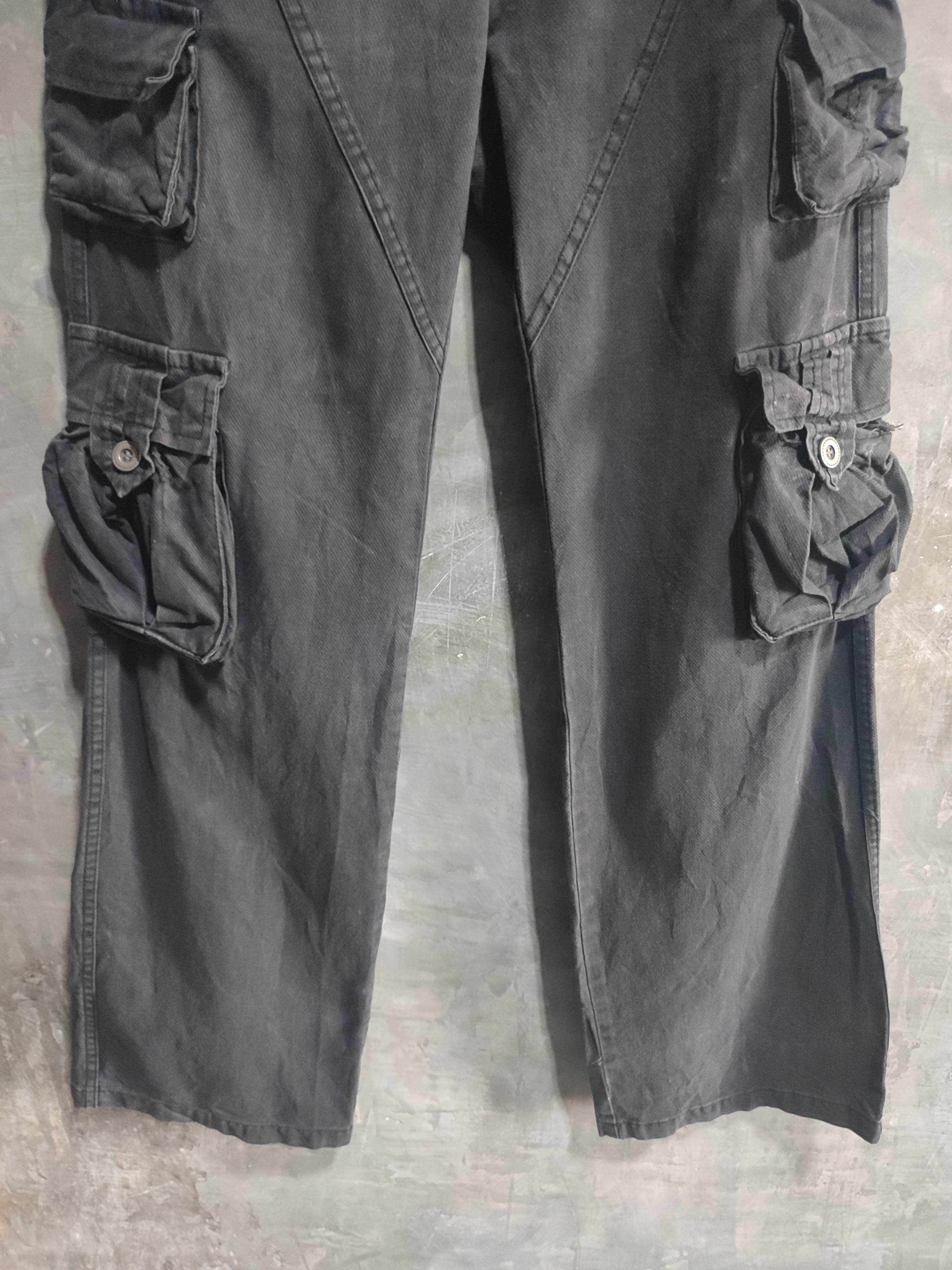 Designer 🔥Valley black wash Cargo 3D Multipocket Low rise Pants Size US 29 - 3 Thumbnail