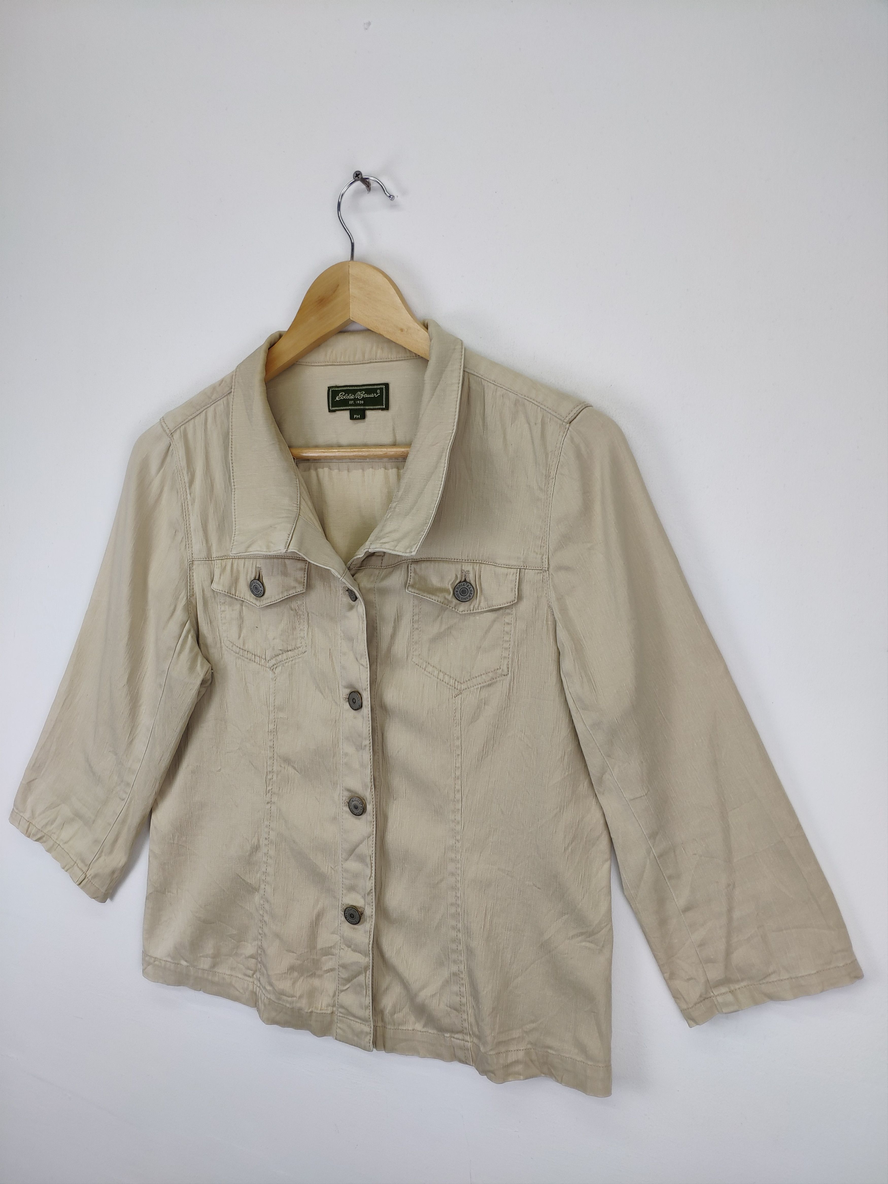 Eddie Bauer × Vintage Vintage Eddie Bauer Denim Jacket Women Size S / US 4 / IT 40 - 6 Thumbnail