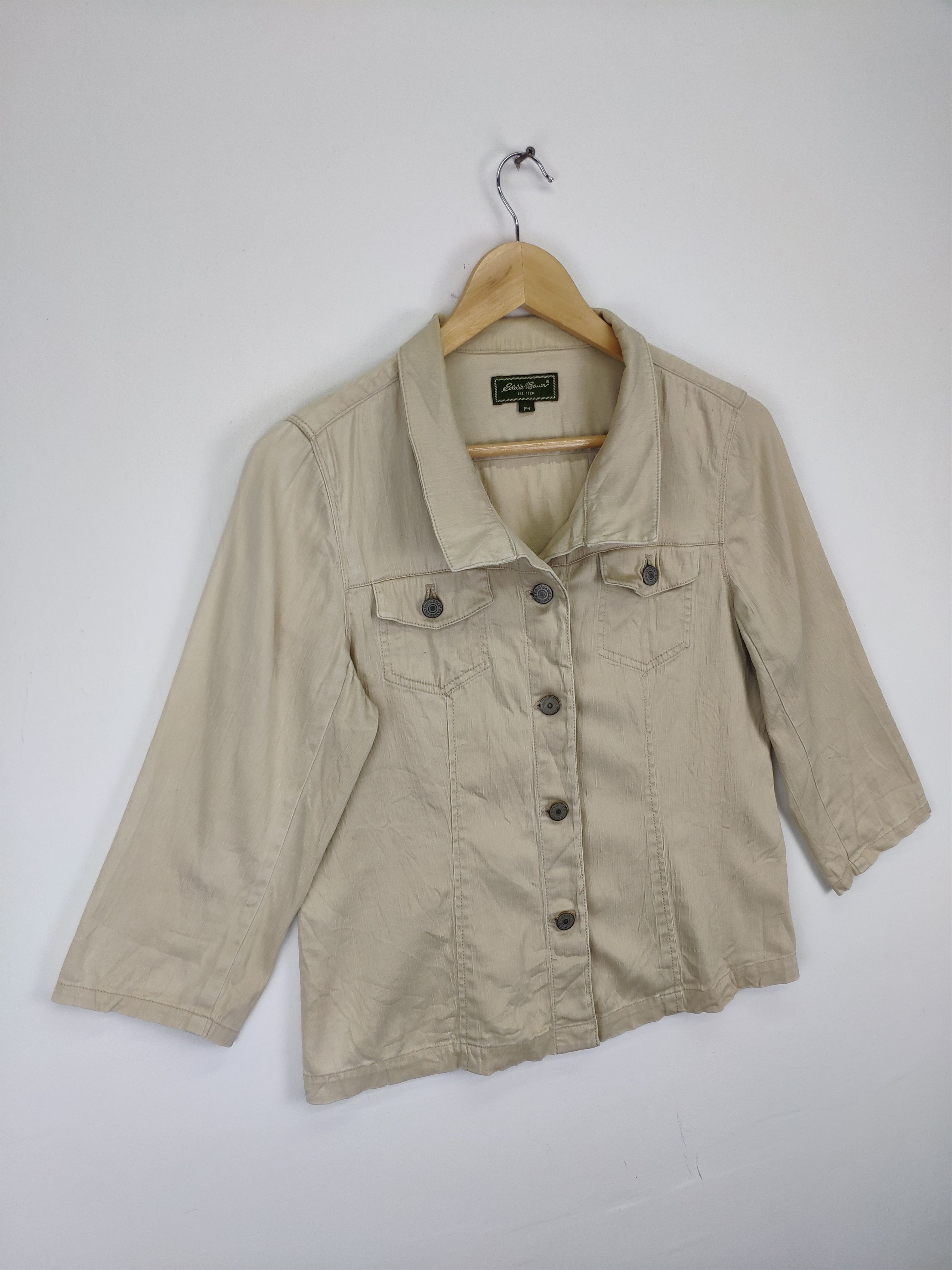 Eddie Bauer × Vintage Vintage Eddie Bauer Denim Jacket Women Size S / US 4 / IT 40 - 7 Thumbnail