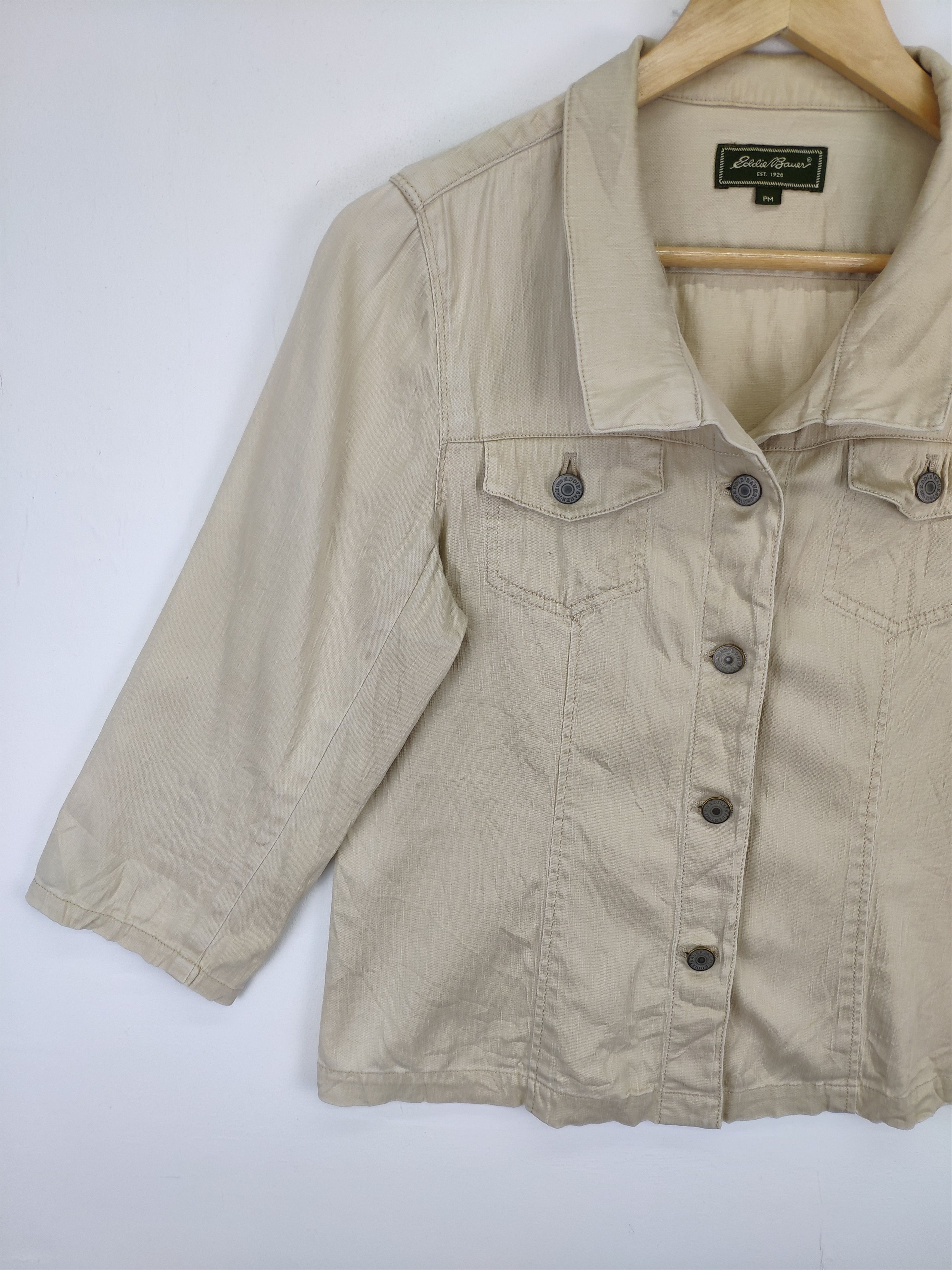 Eddie Bauer × Vintage Vintage Eddie Bauer Denim Jacket Women Size S / US 4 / IT 40 - 11 Thumbnail