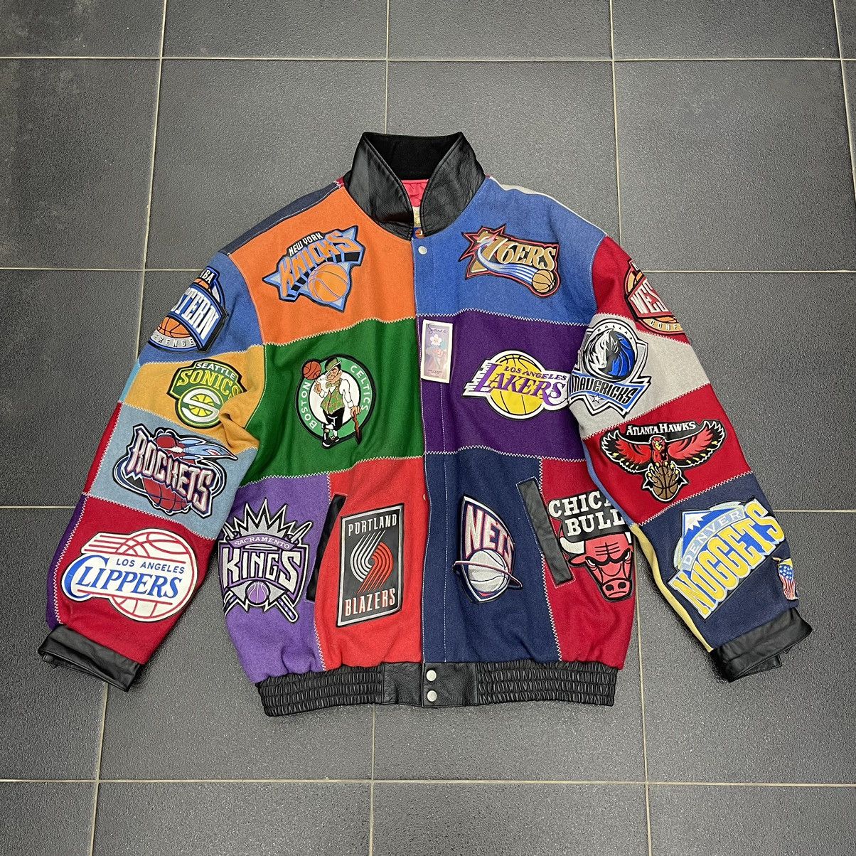 NBA RARE‼️ JEFF HAMILTON NBA FULL TEAM JACKET Size US XXL / EU 58 / 5 - 2 Thumbnail
