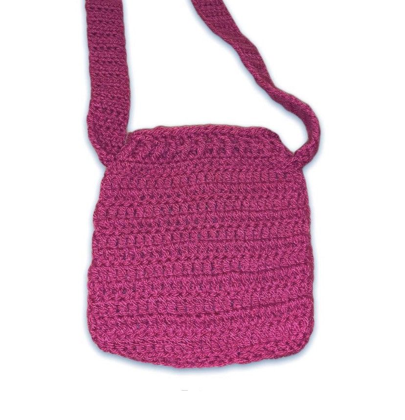 Handmade Handmade smiley crochet side bag Size ONE SIZE - 3 Thumbnail