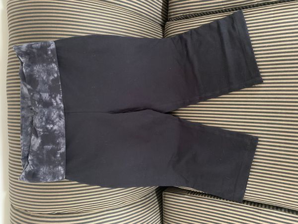 Tek Gear Tie Dye Foldover Waist Cropped Capri Yoga Pants XS