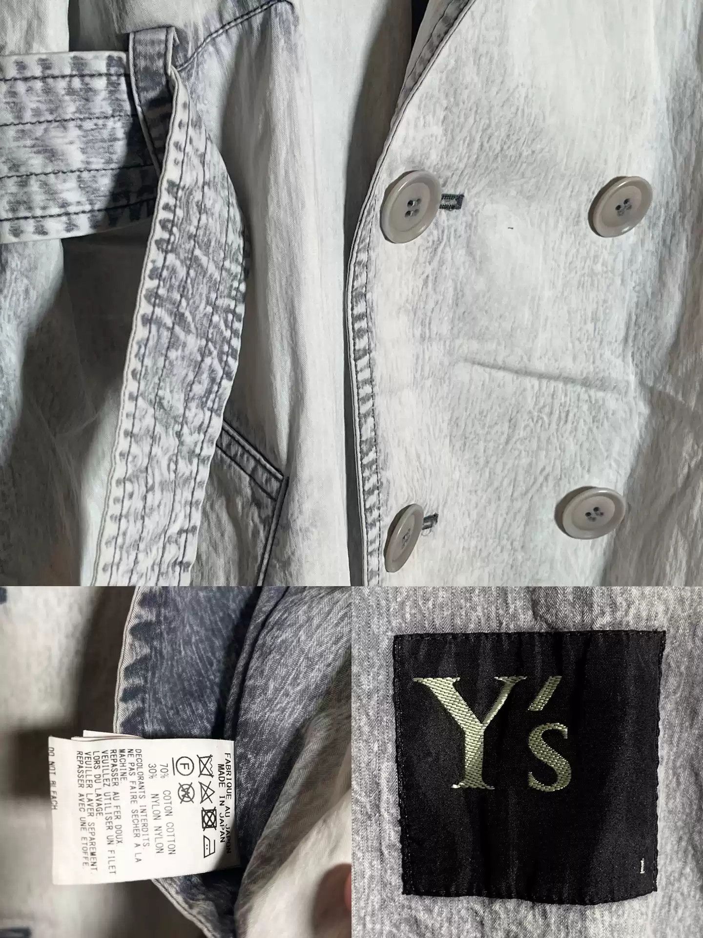 Yohji Yamamoto Yohji Yamamoto 22ss Bleached Windbreaker Size US L / EU 52-54 / 3 - 3 Thumbnail