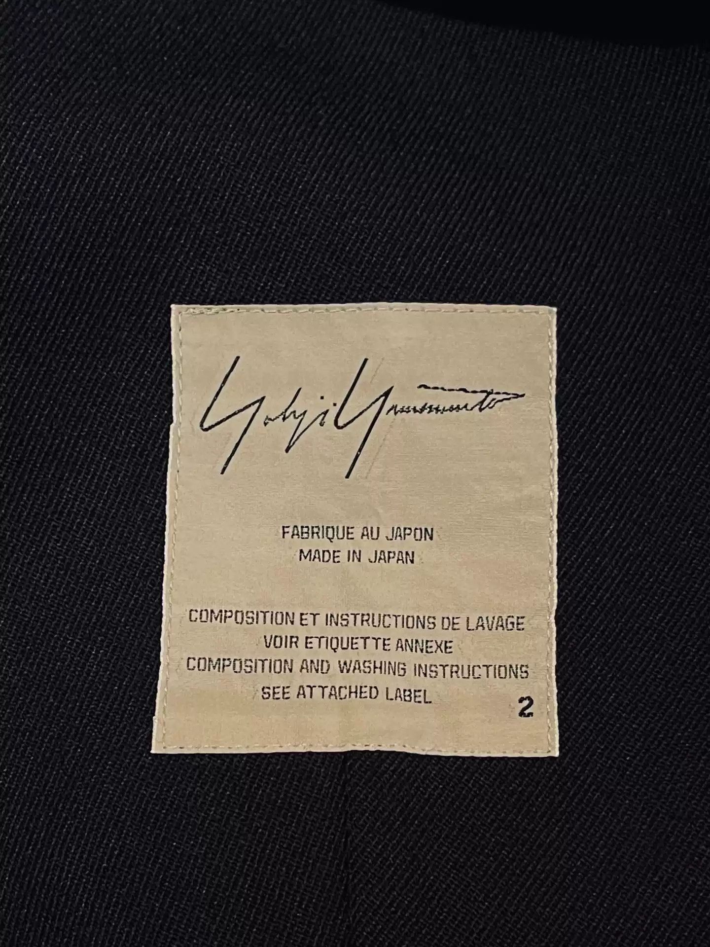 Yohji Yamamoto Yohji Yamamoto 20aw Look 6 Wool Back Lace up Coat Size US M / EU 48-50 / 2 - 3 Thumbnail