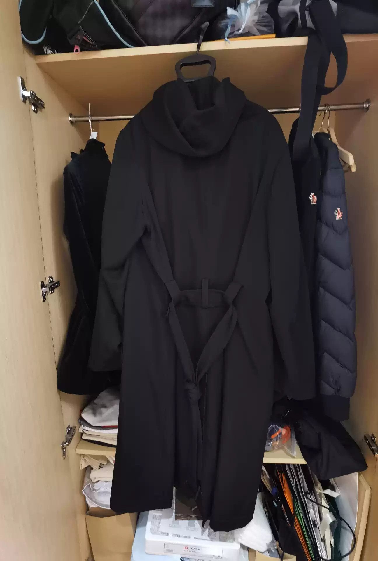 Yohji Yamamoto Yohji Yamamoto Wool Belt Coat Size US L / EU 52-54 / 3 - 4 Thumbnail