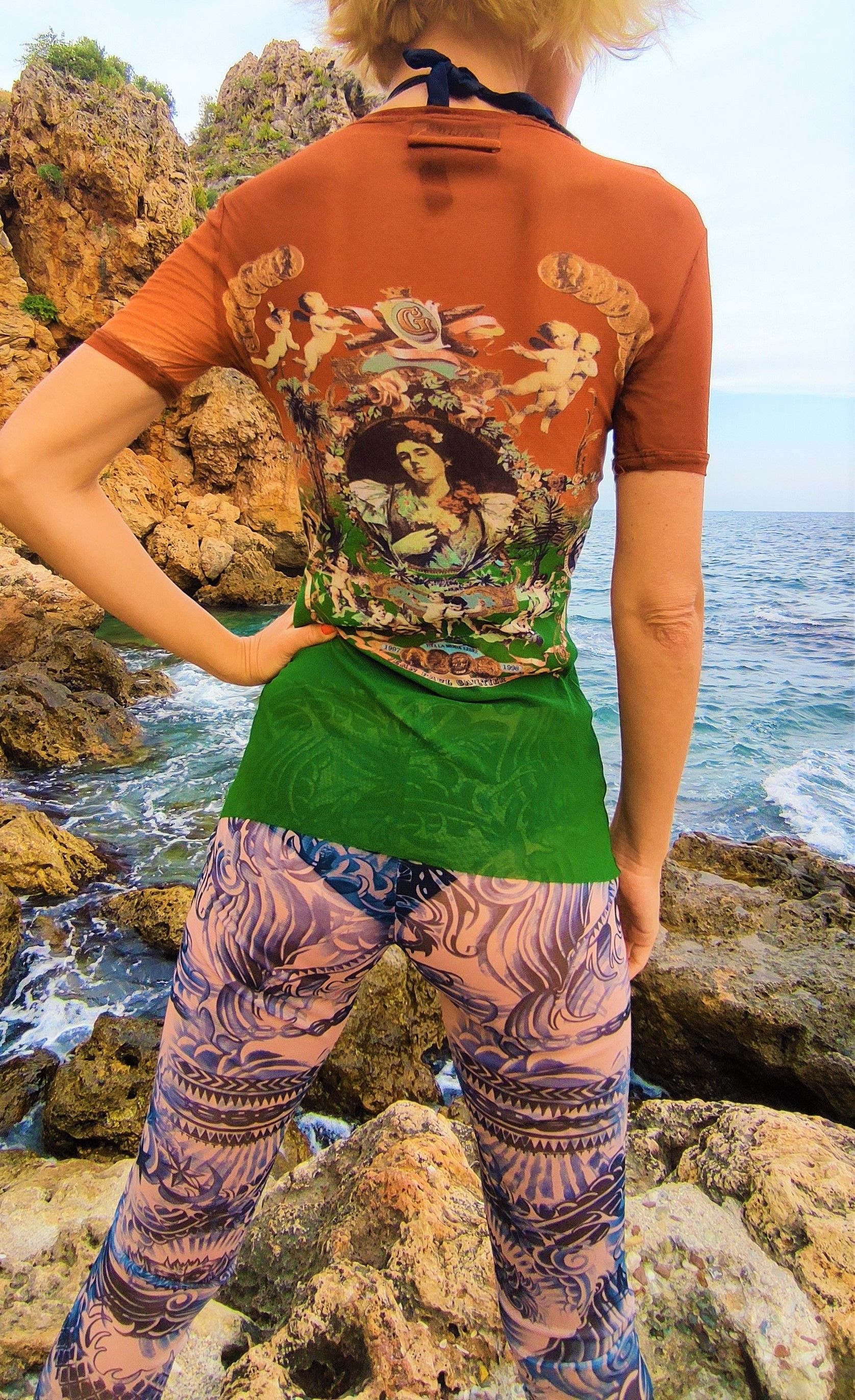 Jean Paul Gaultier Jean Paul Gaultier Frida Kahlo Mexican Mesh Shirt T-shirt Size S / US 4 / IT 40 - 6 Thumbnail