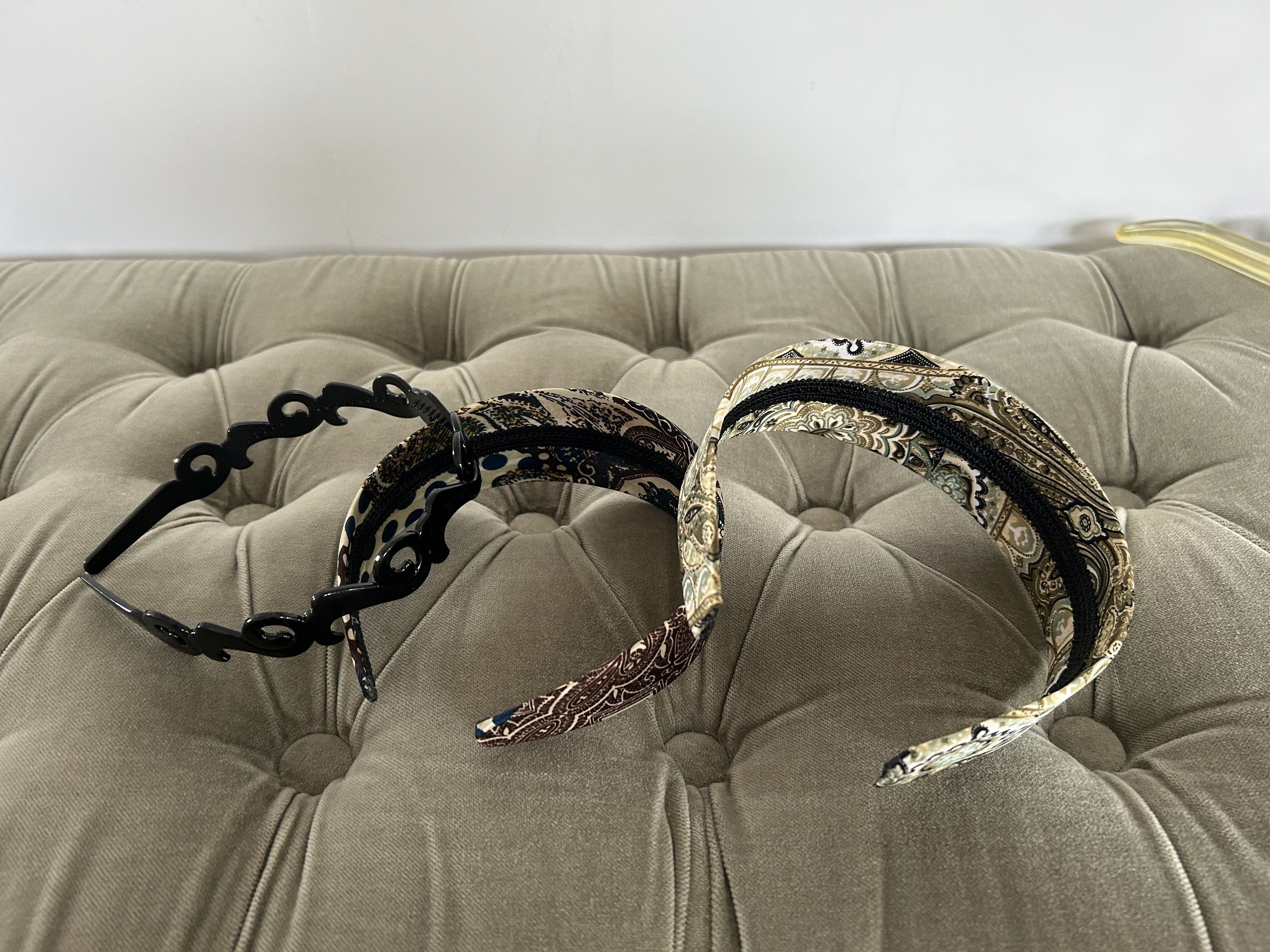 Other Three Assorted Headbands NWOT Satin Plastic Multicolored Size ONE SIZE - 3 Thumbnail