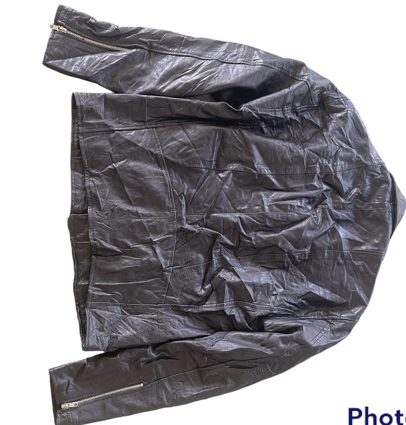 Vintage UNBRAND JACKET LEATHER ZIPPER JAPAN Size US M / EU 48-50 / 2 - 4 Thumbnail