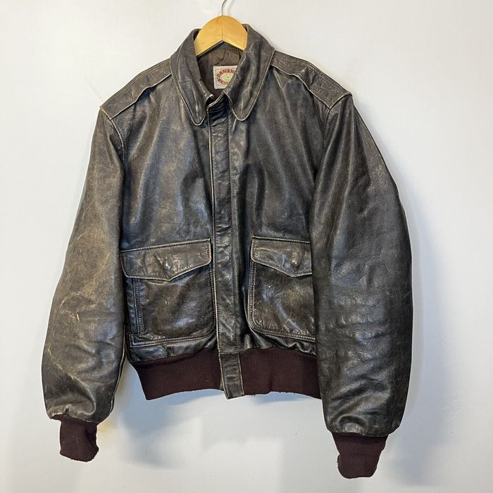 Banana Republic Vintage 90s Banana Republic Leather Flight Bomber ...